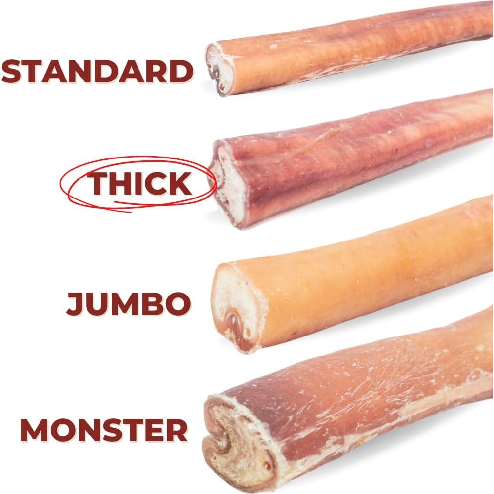 Palos de Bully 15.24 cm Bully Bunches 100% Carne de Res