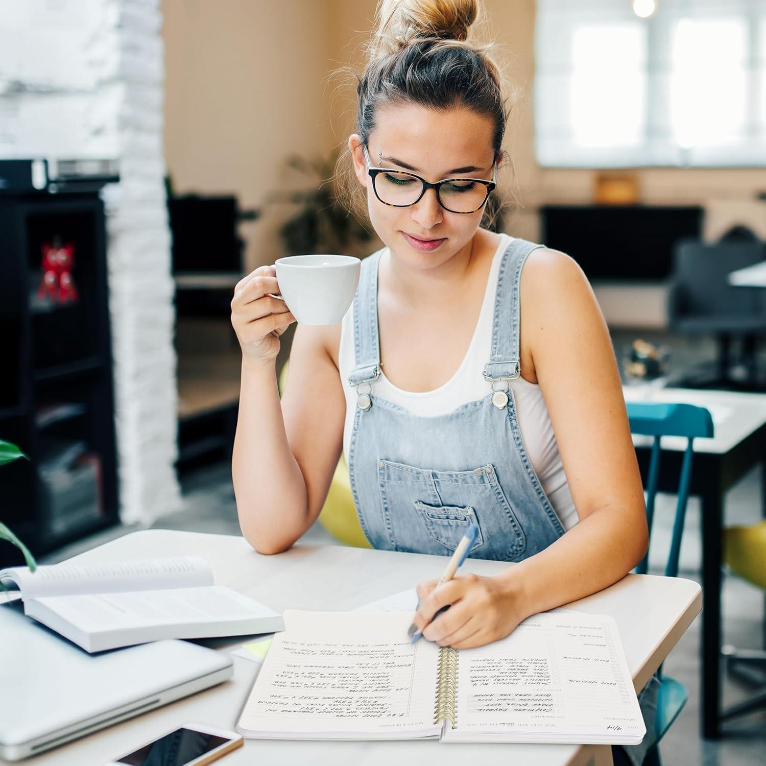 Planificador Diario ZICOTO Azul Polvoriento 160 Páginas