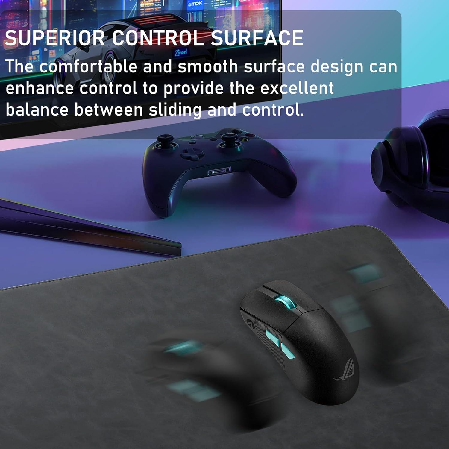 Almohadilla de Escritorio ElecMosWN de Cuero PU Negro 69.85x34.8cm