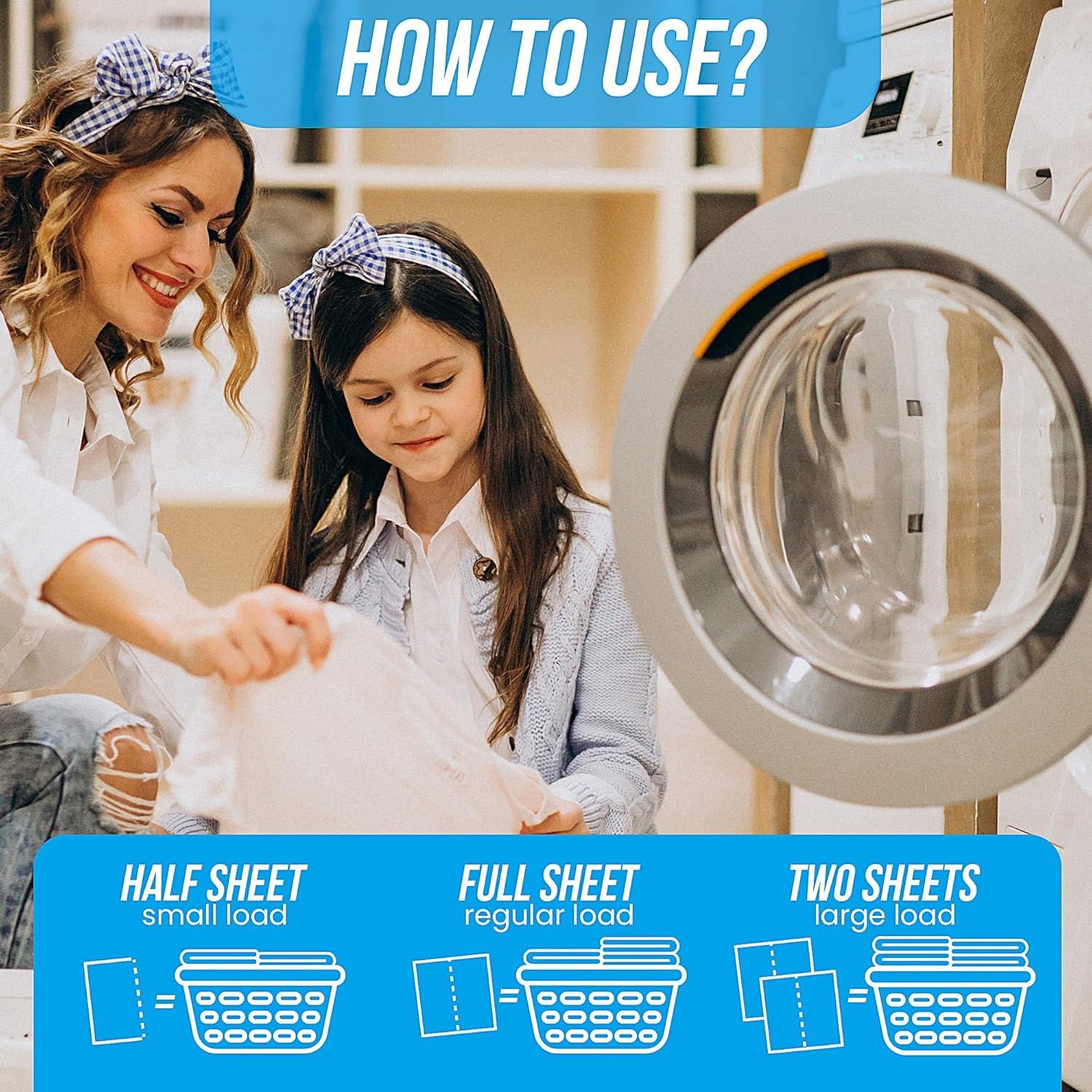 Hojas de Detergente para Ropa Dissol - 50 Hojas Hipoalergénicas