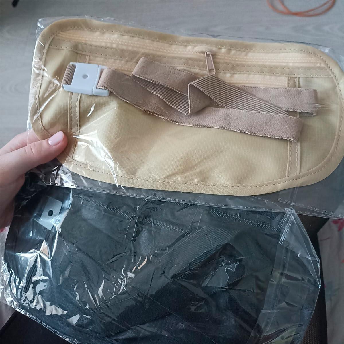 Cinturón de Dinero de Viaje Kovek Beige - Soporte Pasaporte