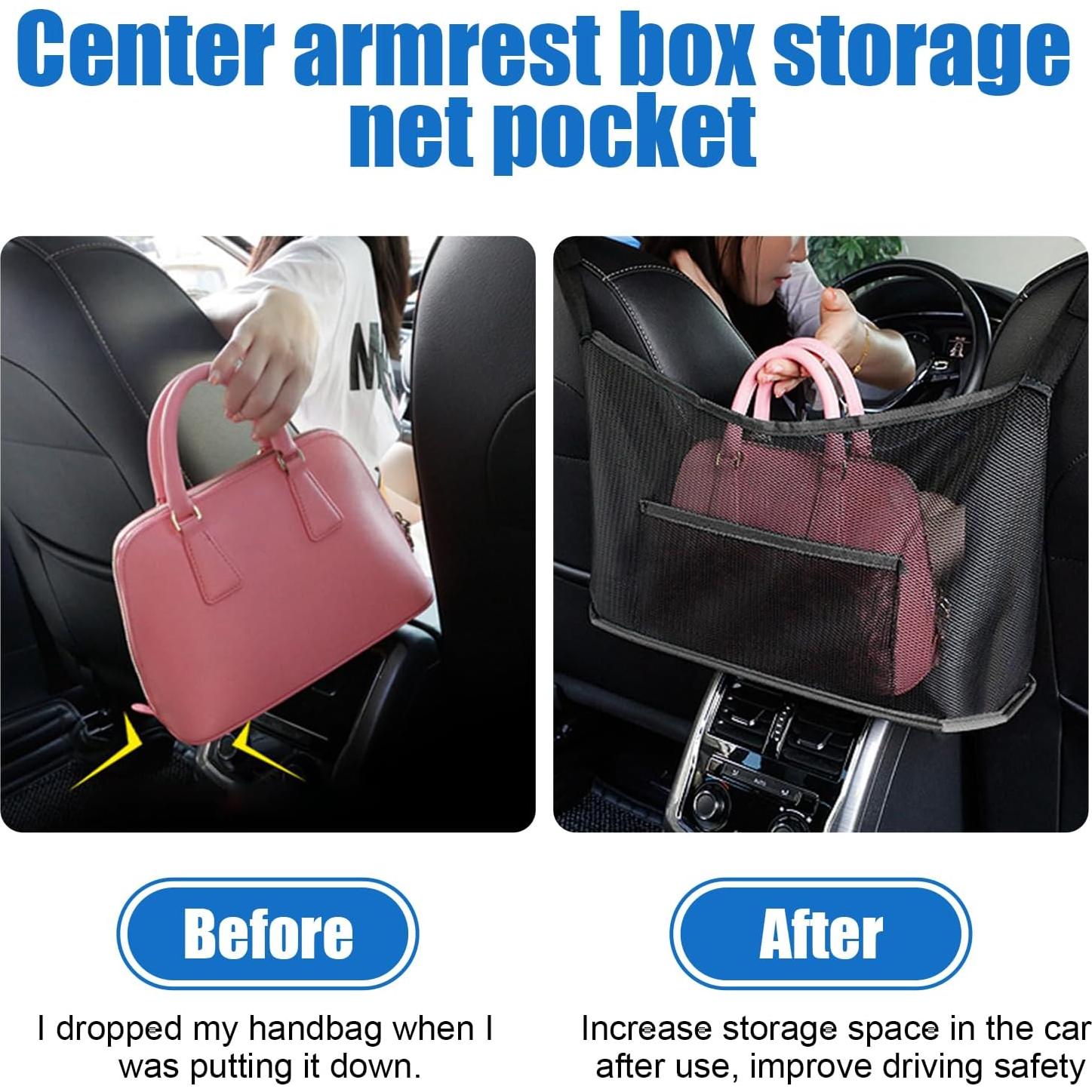 Soporte de bolso de mano Ziciner para automóvil - Negro