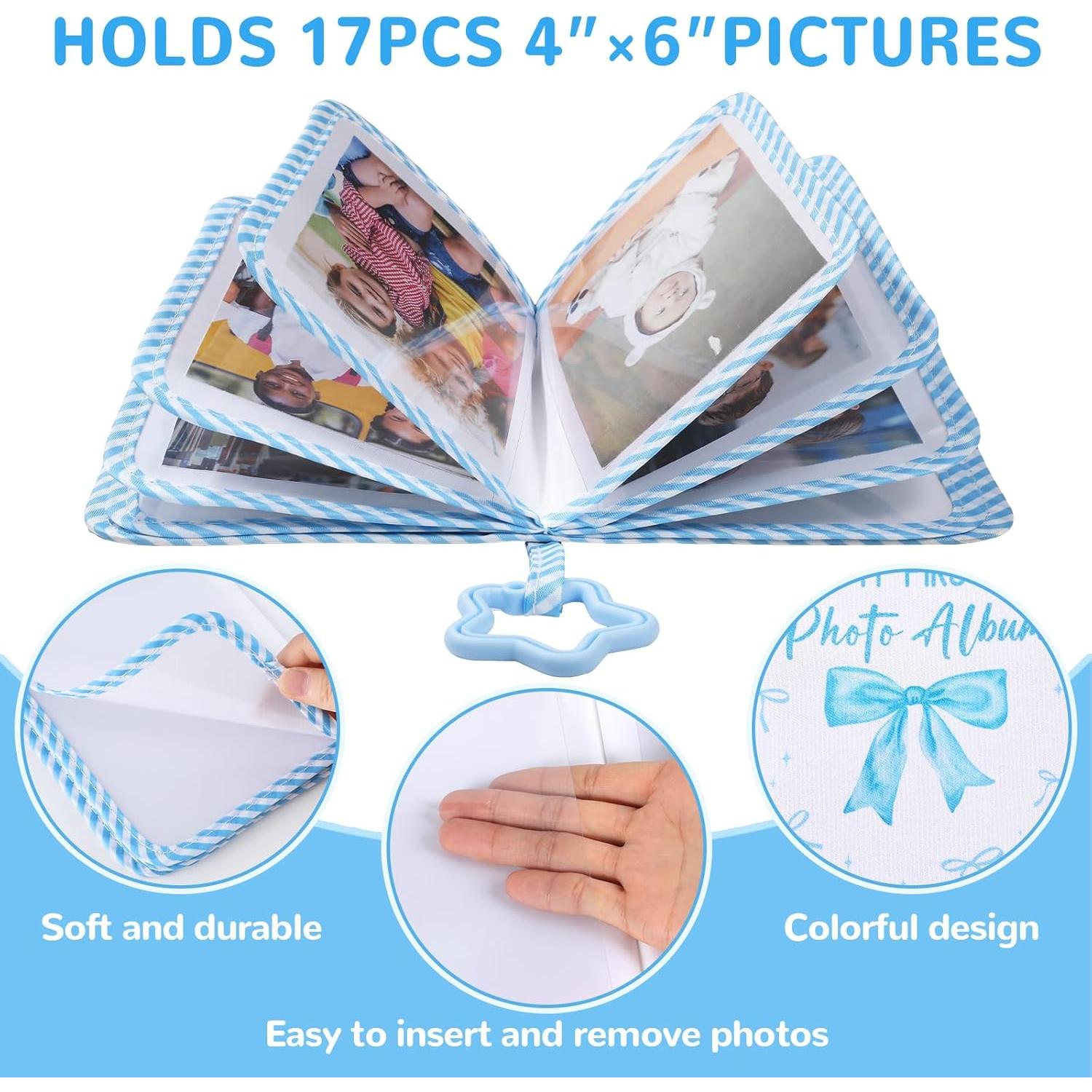 Álbum de Fotos ZOIIWA para Bebés Lazo Azul 18x14cm