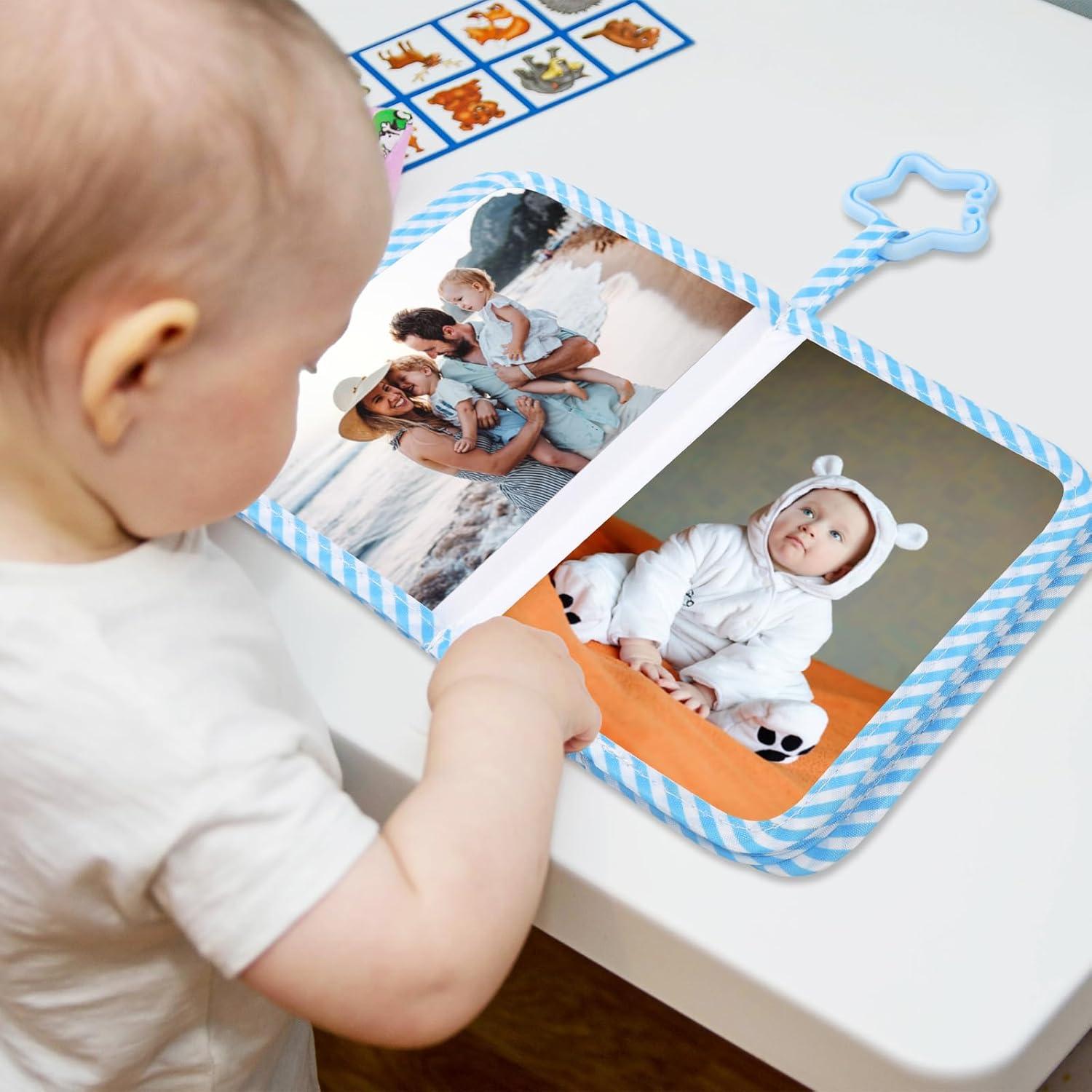 Álbum de Fotos ZOIIWA para Bebés Lazo Azul 18x14cm