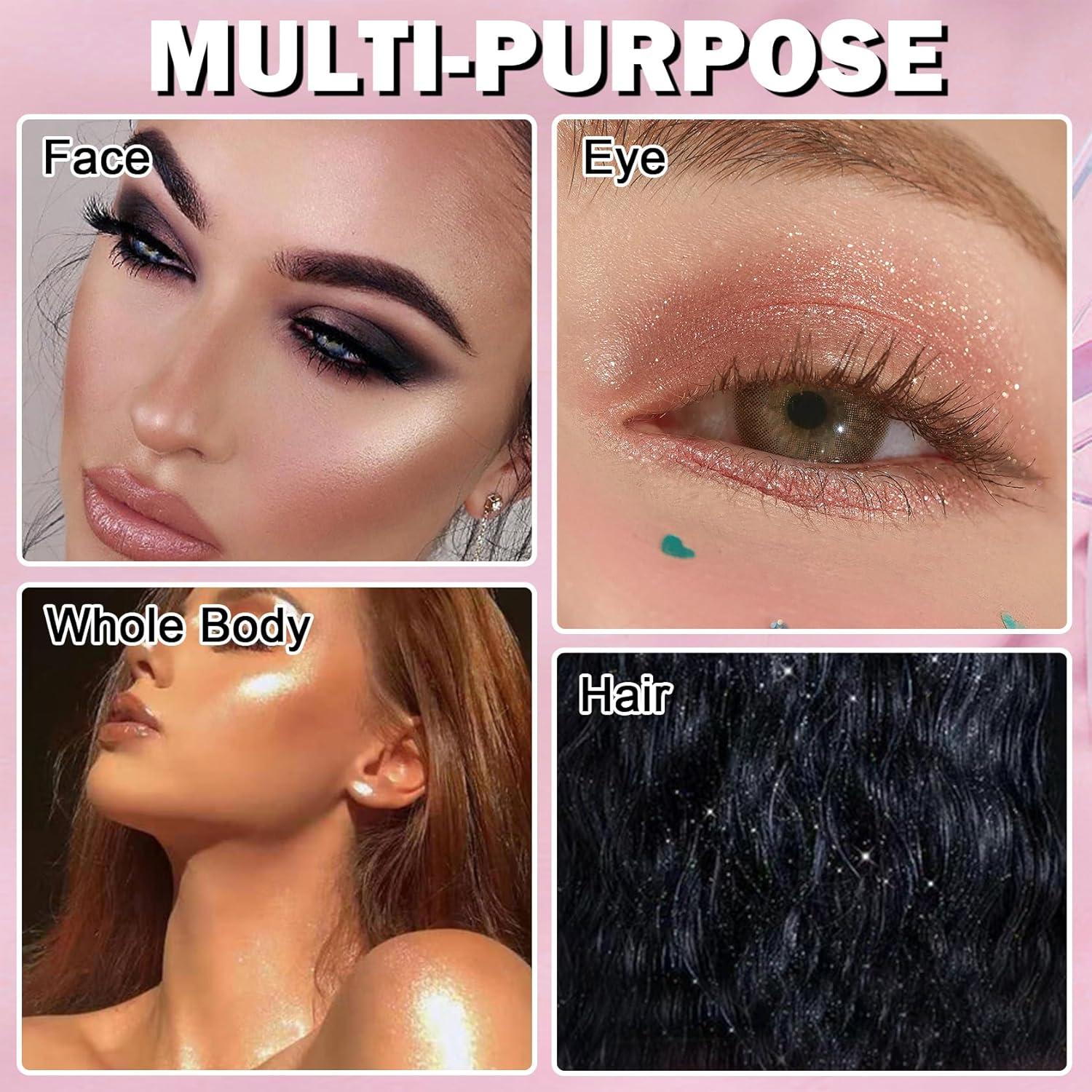 Paleta de Maquillaje Iluminador IONSGAKO 8.2cm Blanco Perla