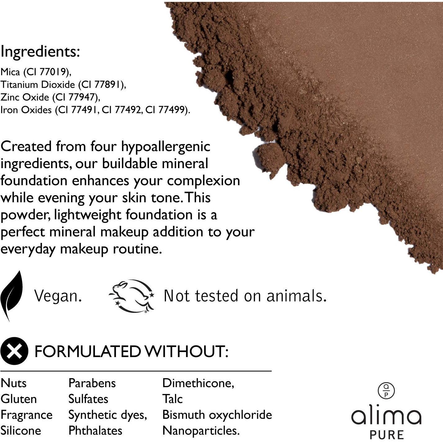 Base Mate de Satén Alima Pure 4.5g Beige 1 - Polvo Mineral