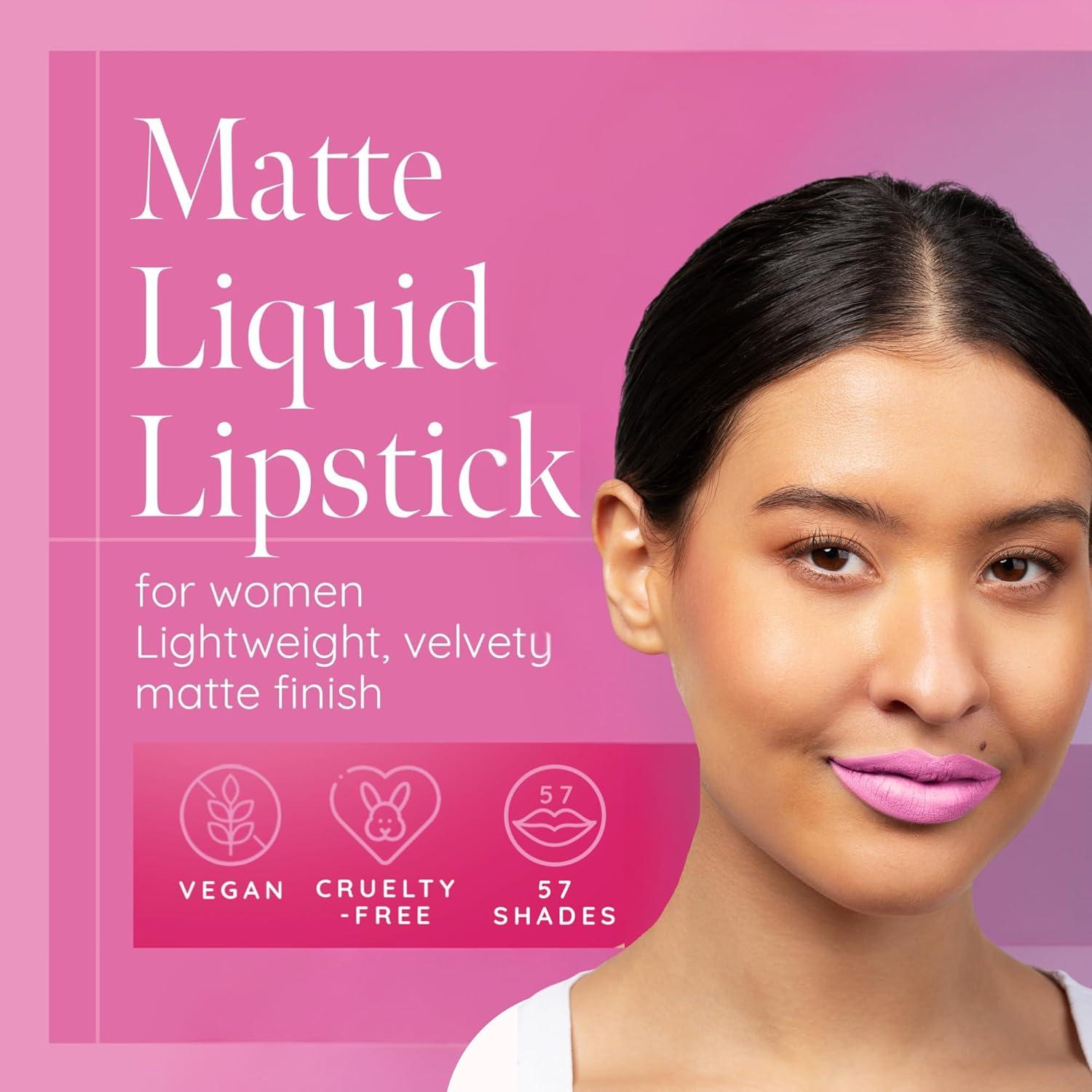 Pintalabios Líquido Mate Aromi Bebé Rosa - Vegano, Duradero