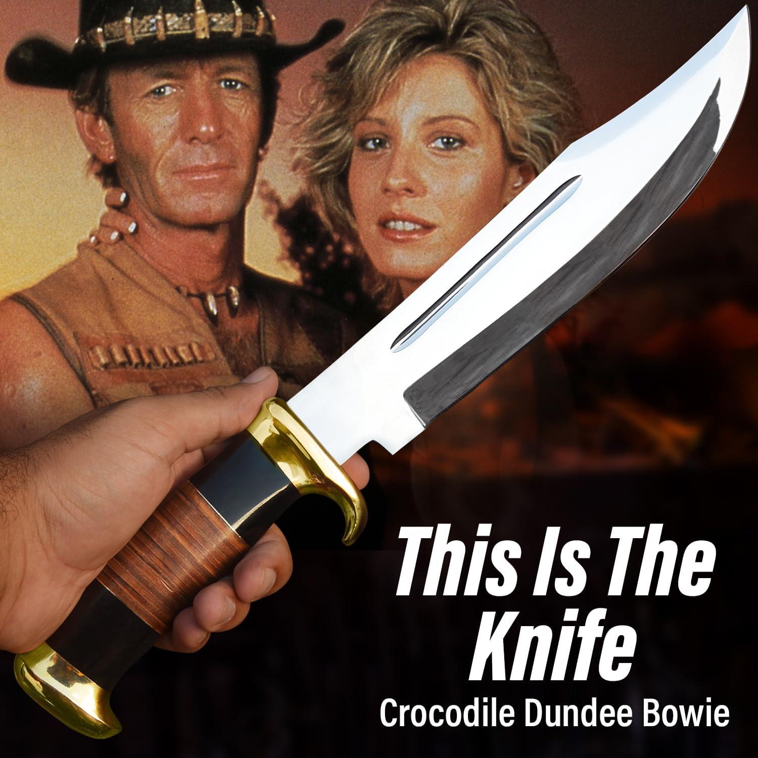 Cuchillo Bowie 45.72 cm EdgeLandKnives con Funda de Cuero