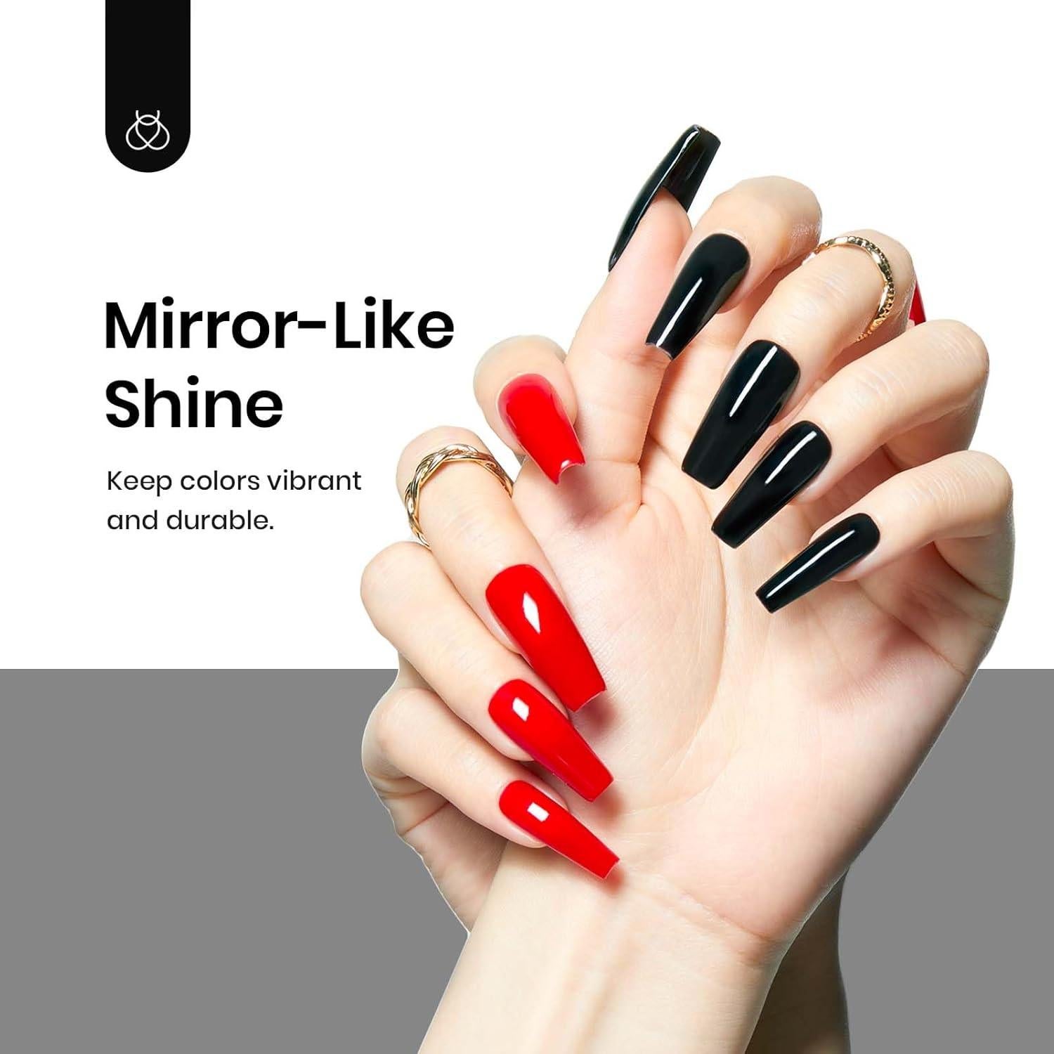 Top Coat de Gel Beetles 15ml Brillante y Duradero para Uñas