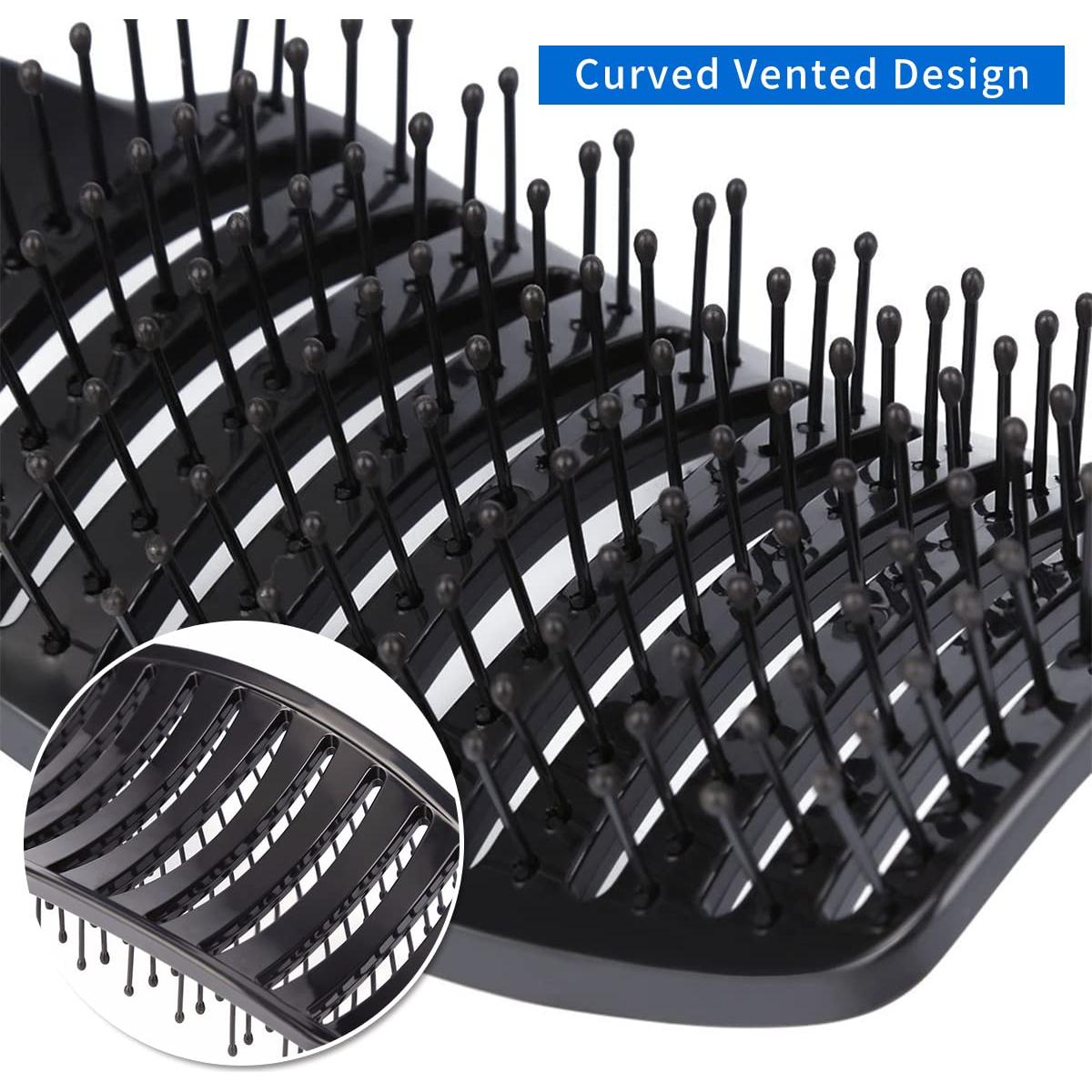 2 Cepillos Desenredantes Curvados Eyxformula para Cabello Húmedo