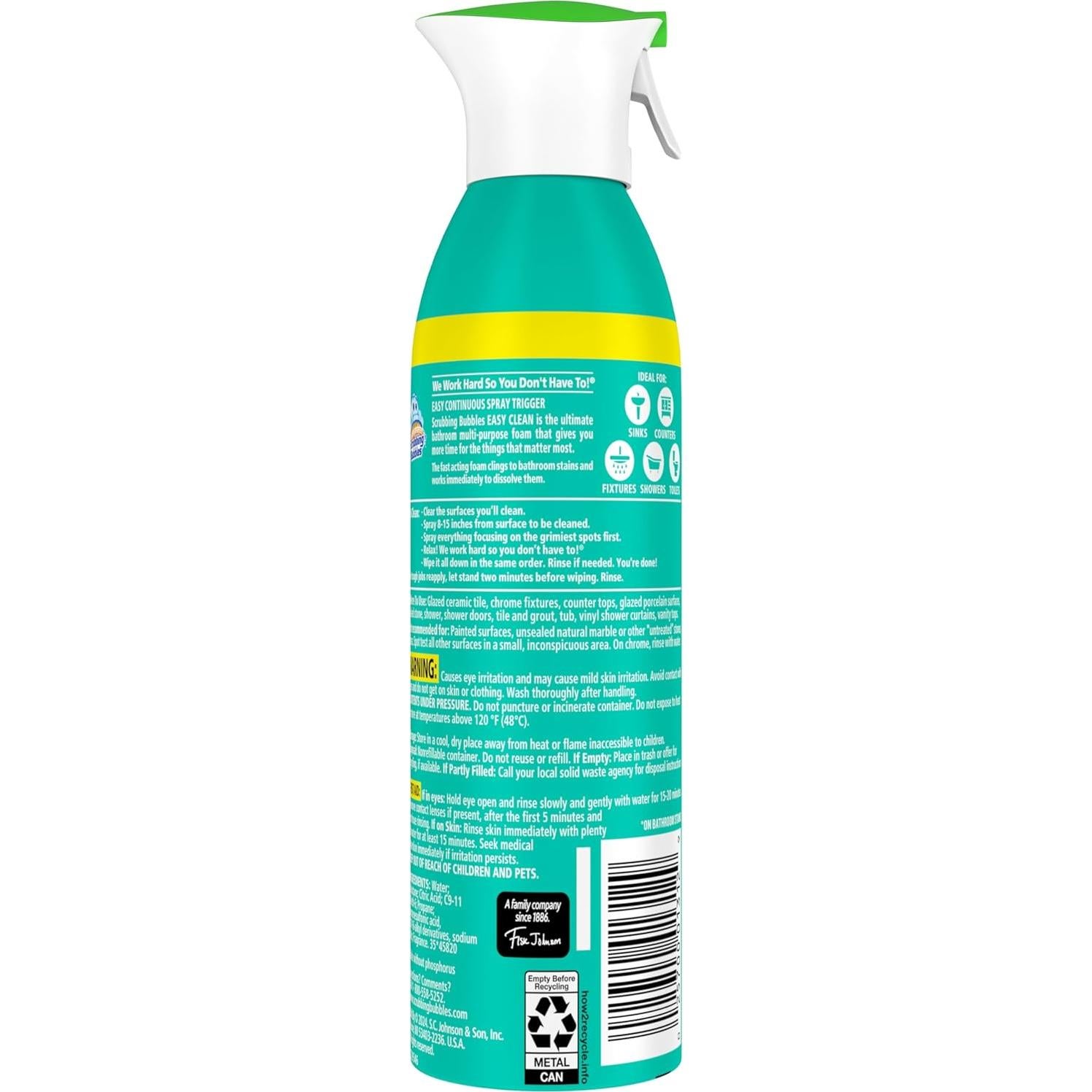 Limpiador de baño en espuma Scrubbing Bubbles 384.5 ml