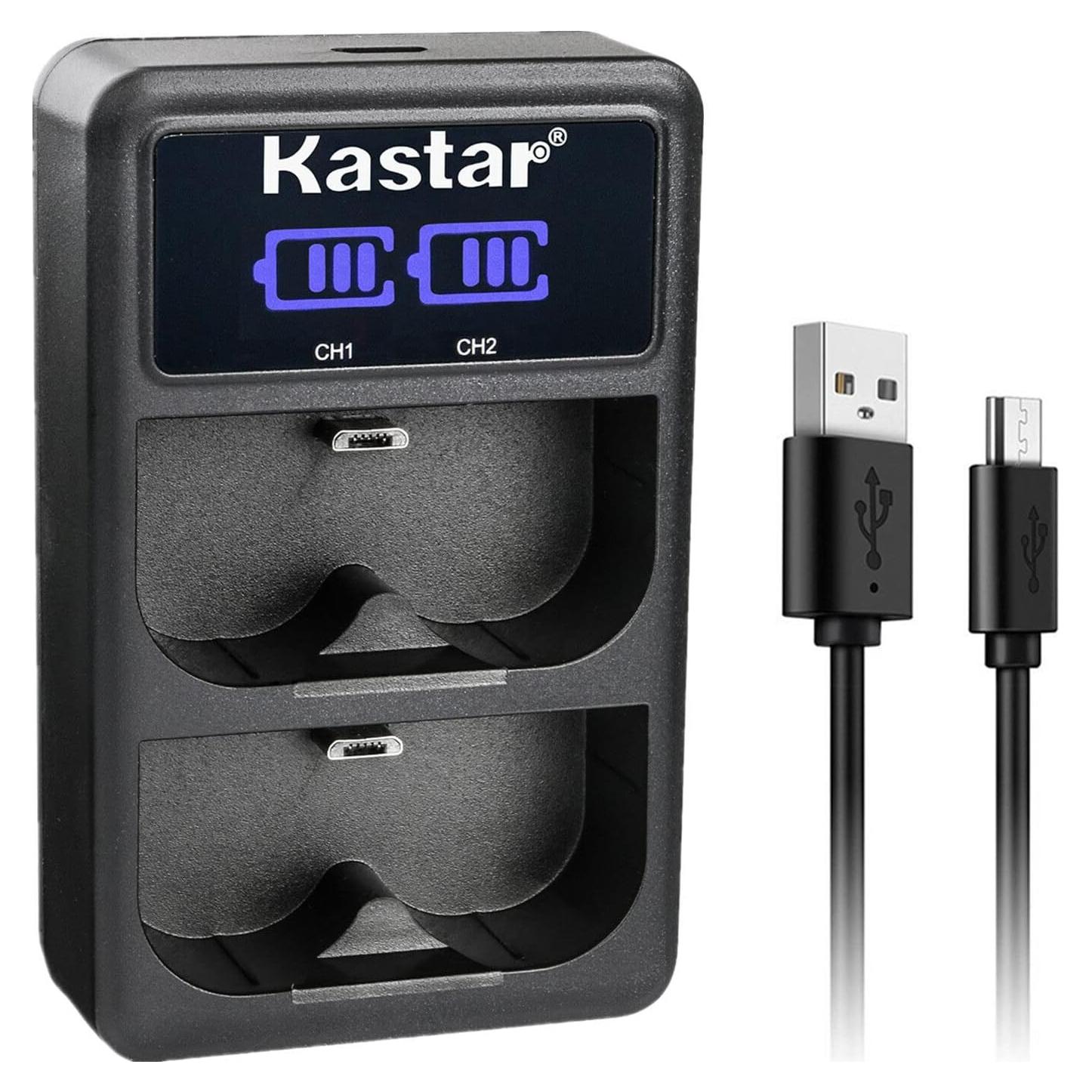 Cargador Dual USB Kastar V4 LCD para Baterías Ring