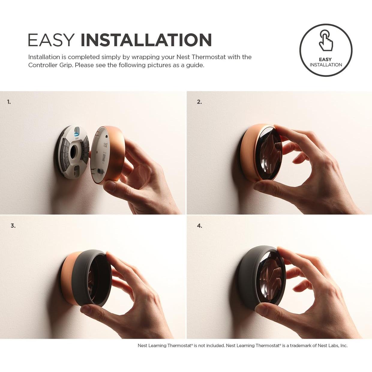 Agarre Controlador Elago para Termostato Nest 2da/3ra Gen - Negro