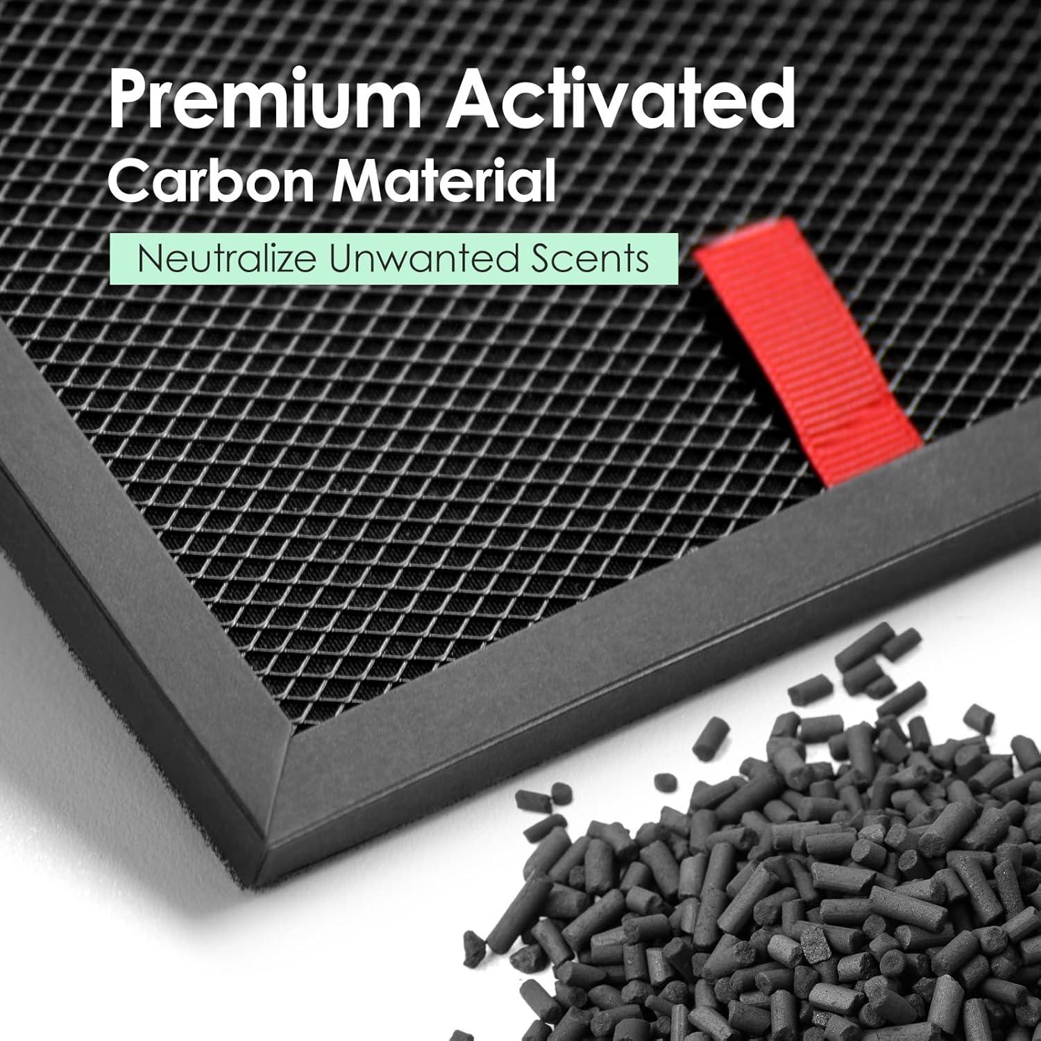 Filtro de Carbono para Mascotas HSIAMEN S 3-Pack Compatible HPA3000 HPA5000