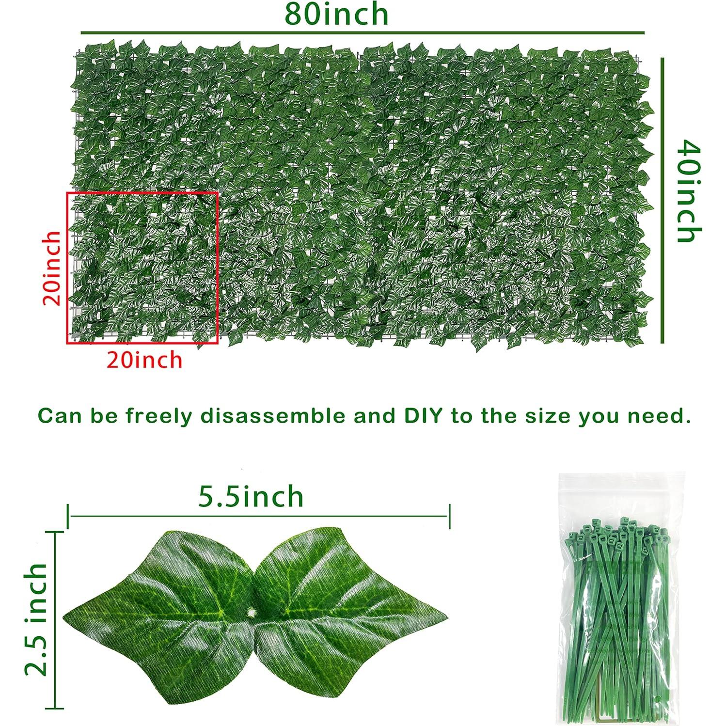 Cerca de Privacidad Hiedra Artificial Bybeton 101,6x203,2 cm
