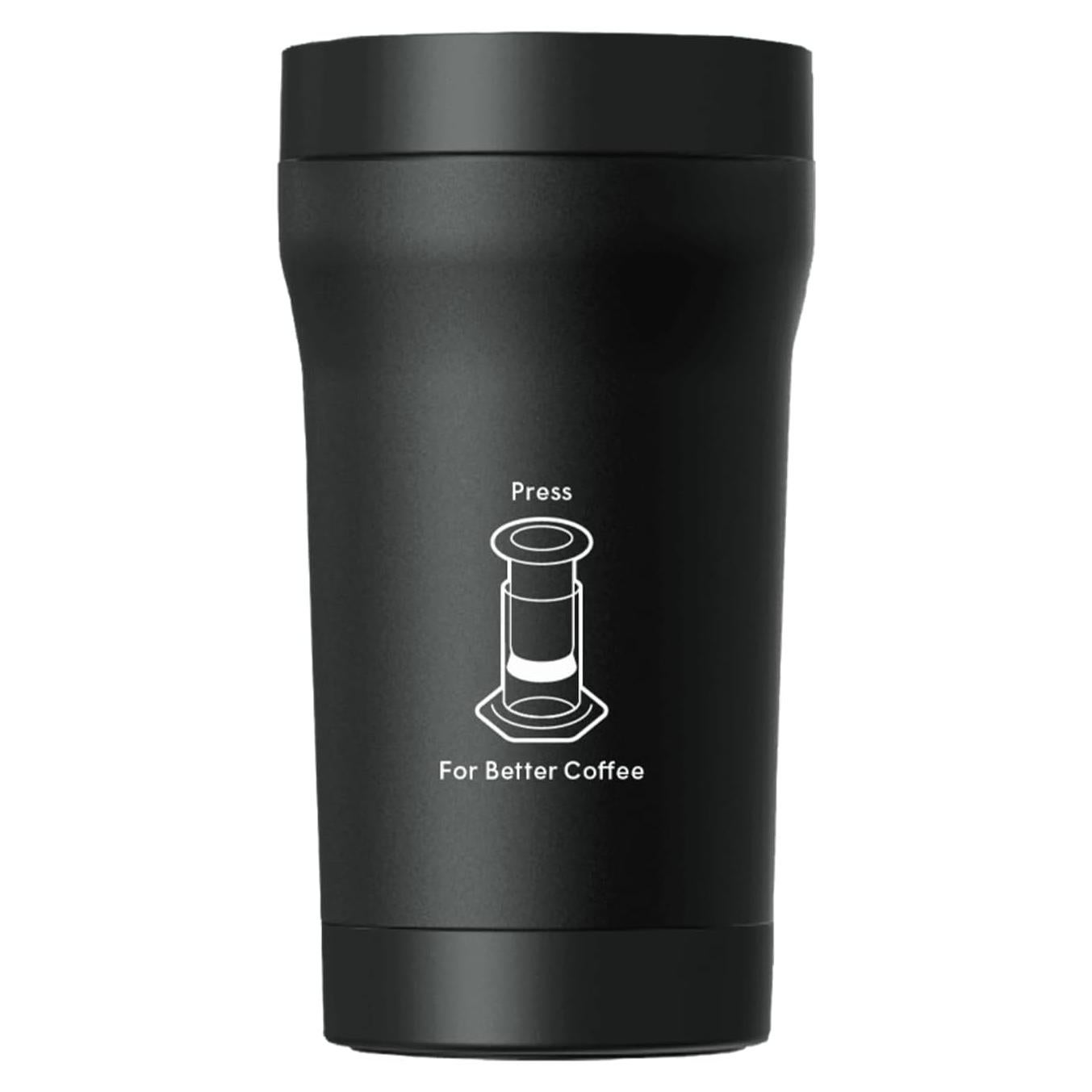Taza de Café de Viaje AeroPress 473 ml Acero Inoxidable Negro