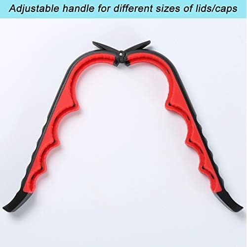 Abre frascos ergonómico Otstar para personas con artritis - Negro y Rojo