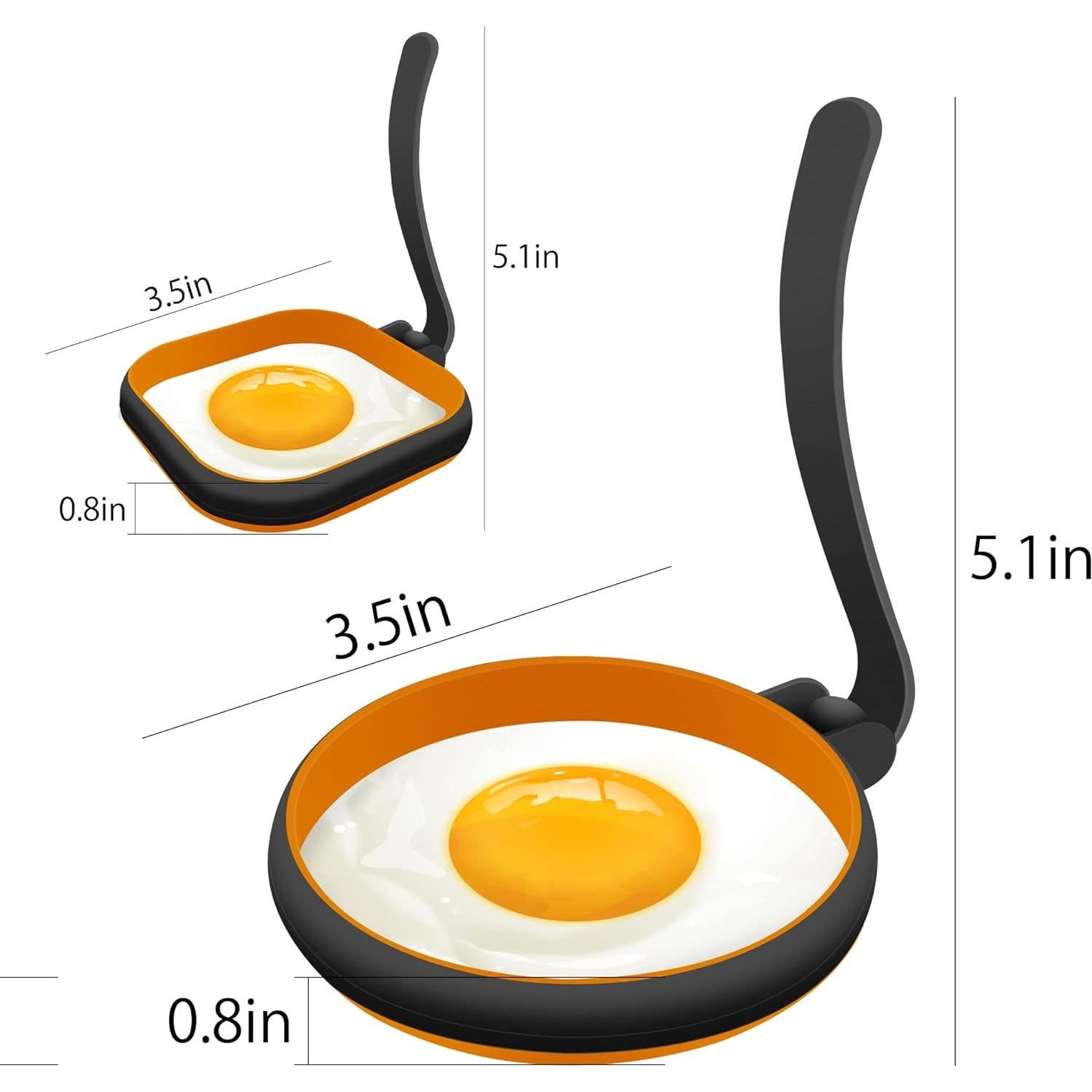 Anillos de Silicona para Huevos GOYLSER - 4 Piezas 8.89 cm