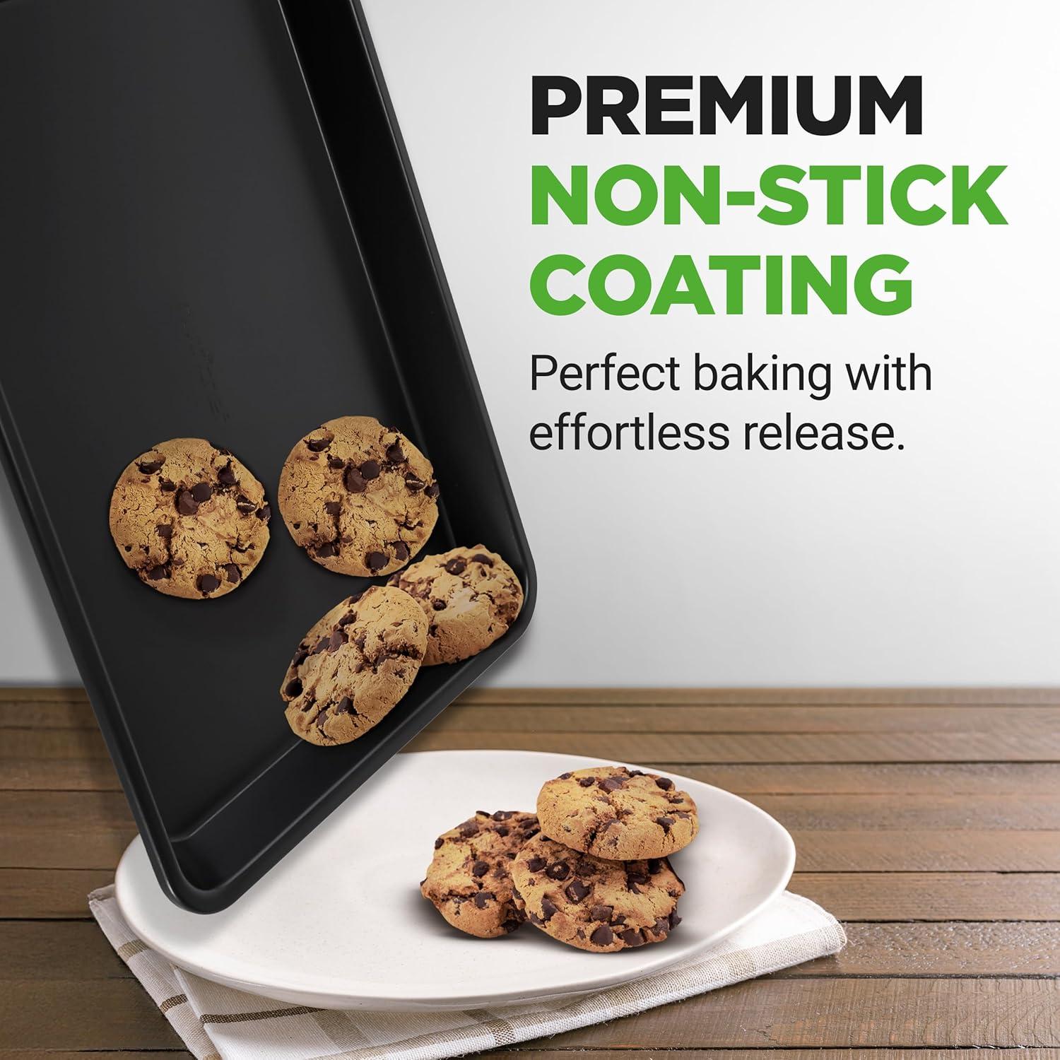 Juego de Bandejas para Hornear Galletas NutriChef 2 Piezas