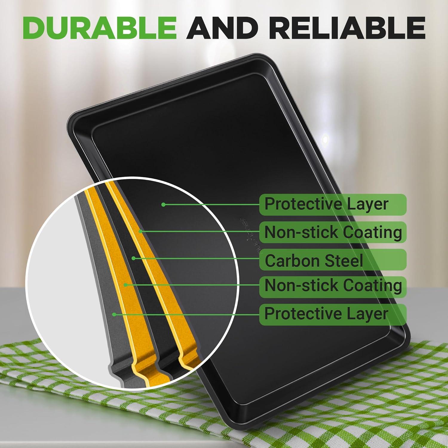 Juego de Bandejas para Hornear Galletas NutriChef 2 Piezas