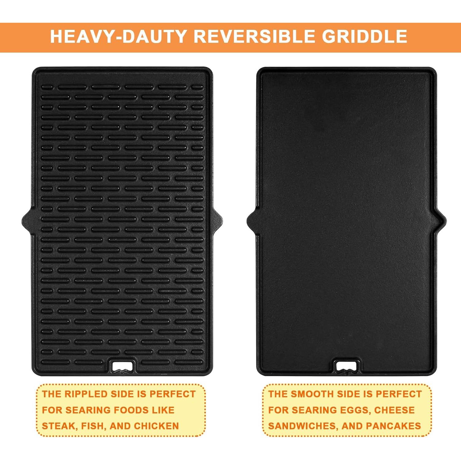 Placa de Hierro Fundido Reversible PETKAO 7404 para Parrilla Weber