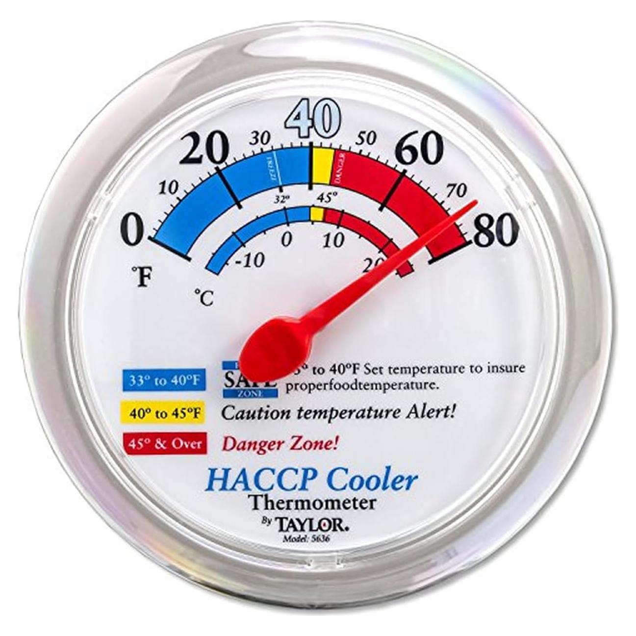 Termómetro de Pared Taylor para Cooler 15.24 cm Blanco
