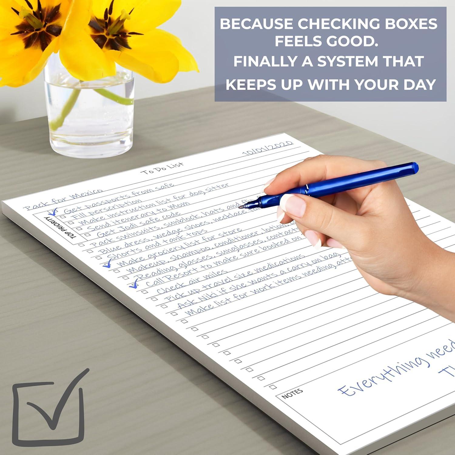 Bloc de Notas de Lista de Tareas Life Charge 60 Páginas A4