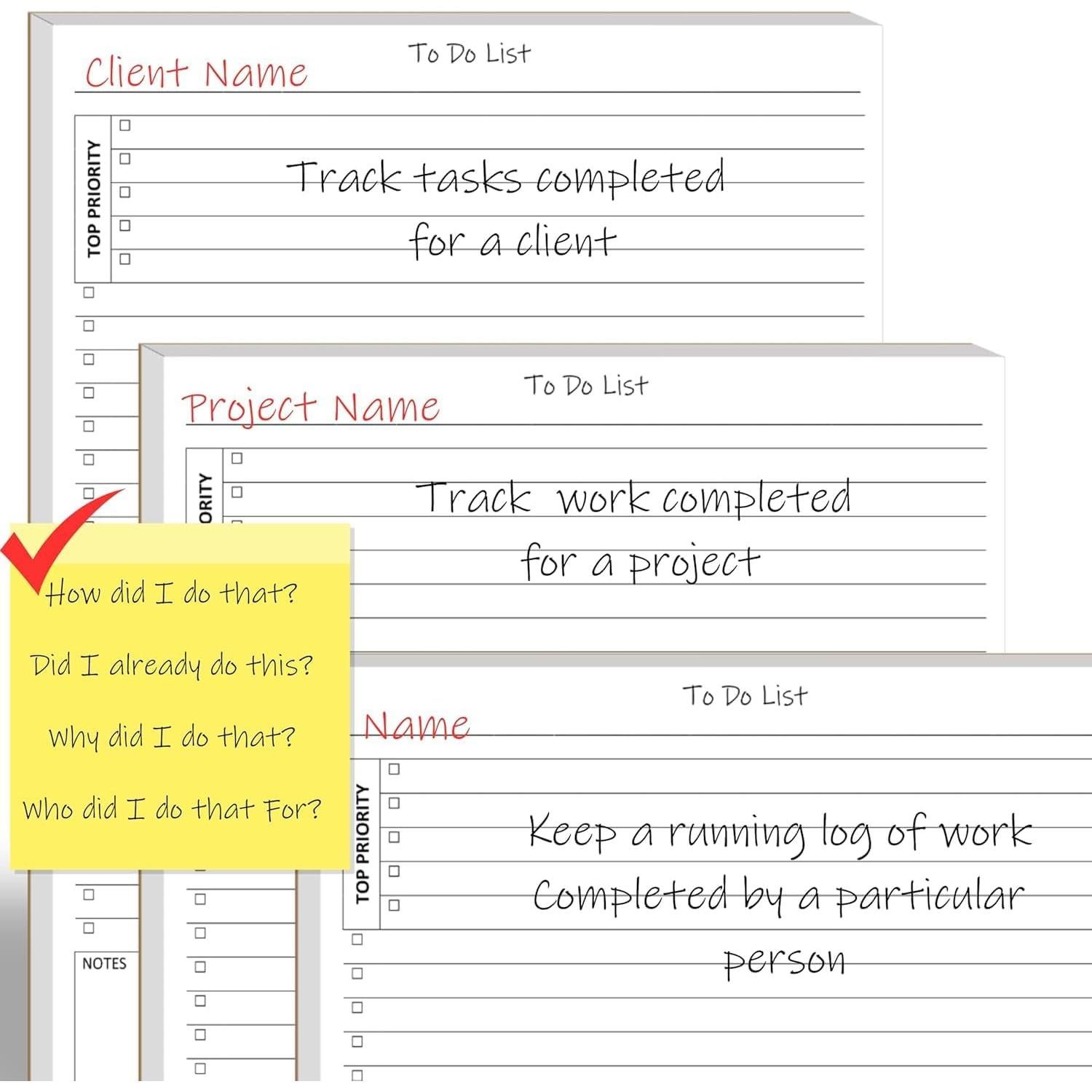 Bloc de Notas de Lista de Tareas Life Charge 60 Páginas A4