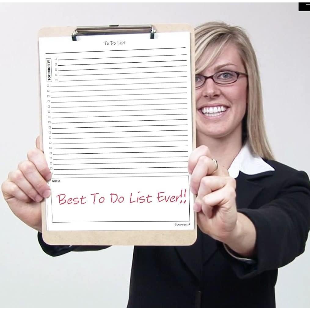 Bloc de Notas de Lista de Tareas Life Charge 60 Páginas A4