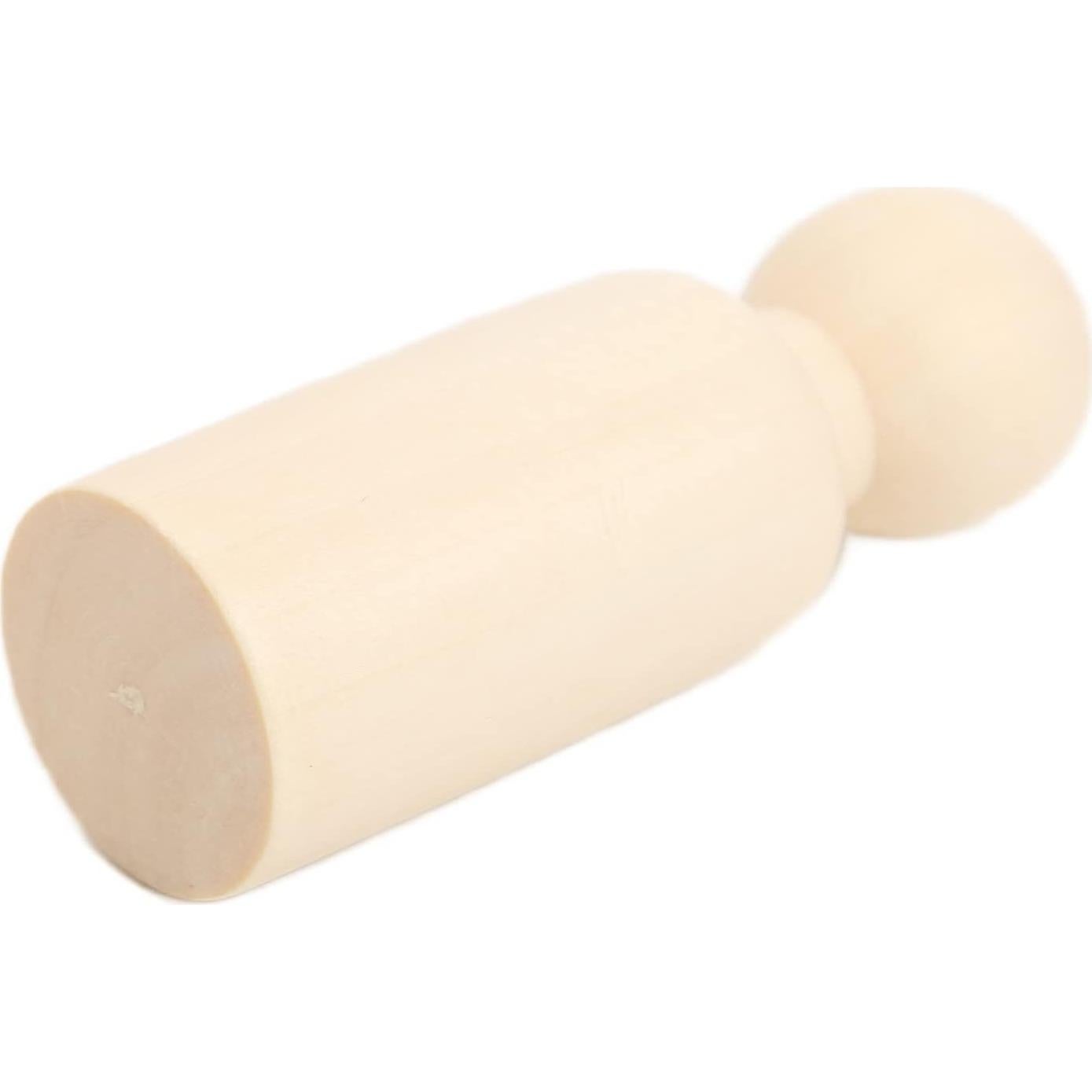 Set de 10 Muñecos de Madera sin Terminar Pssopp para Manualidades