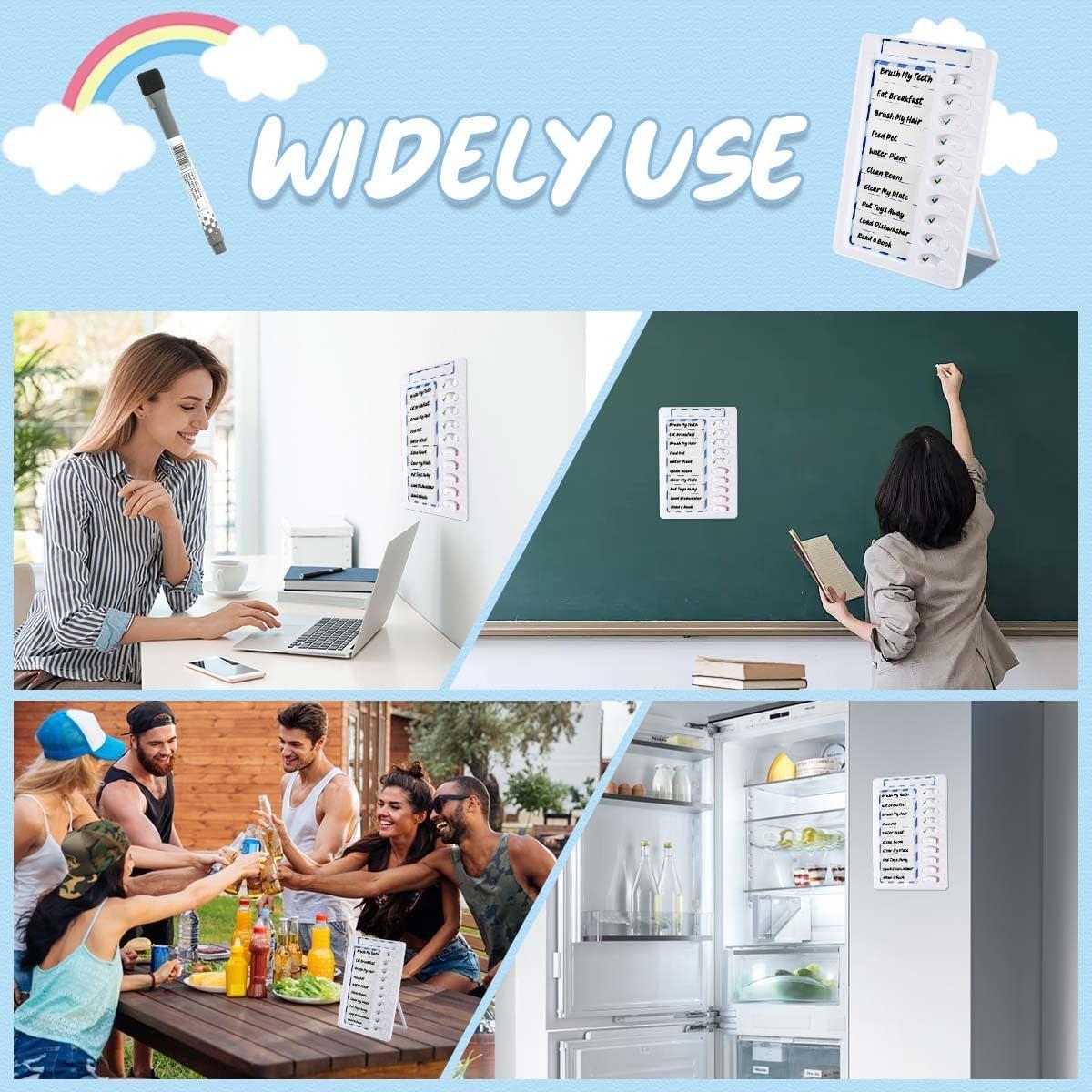 Tabla de Tareas Borrable CUALFEC 22.3x15.2cm 2 Piezas