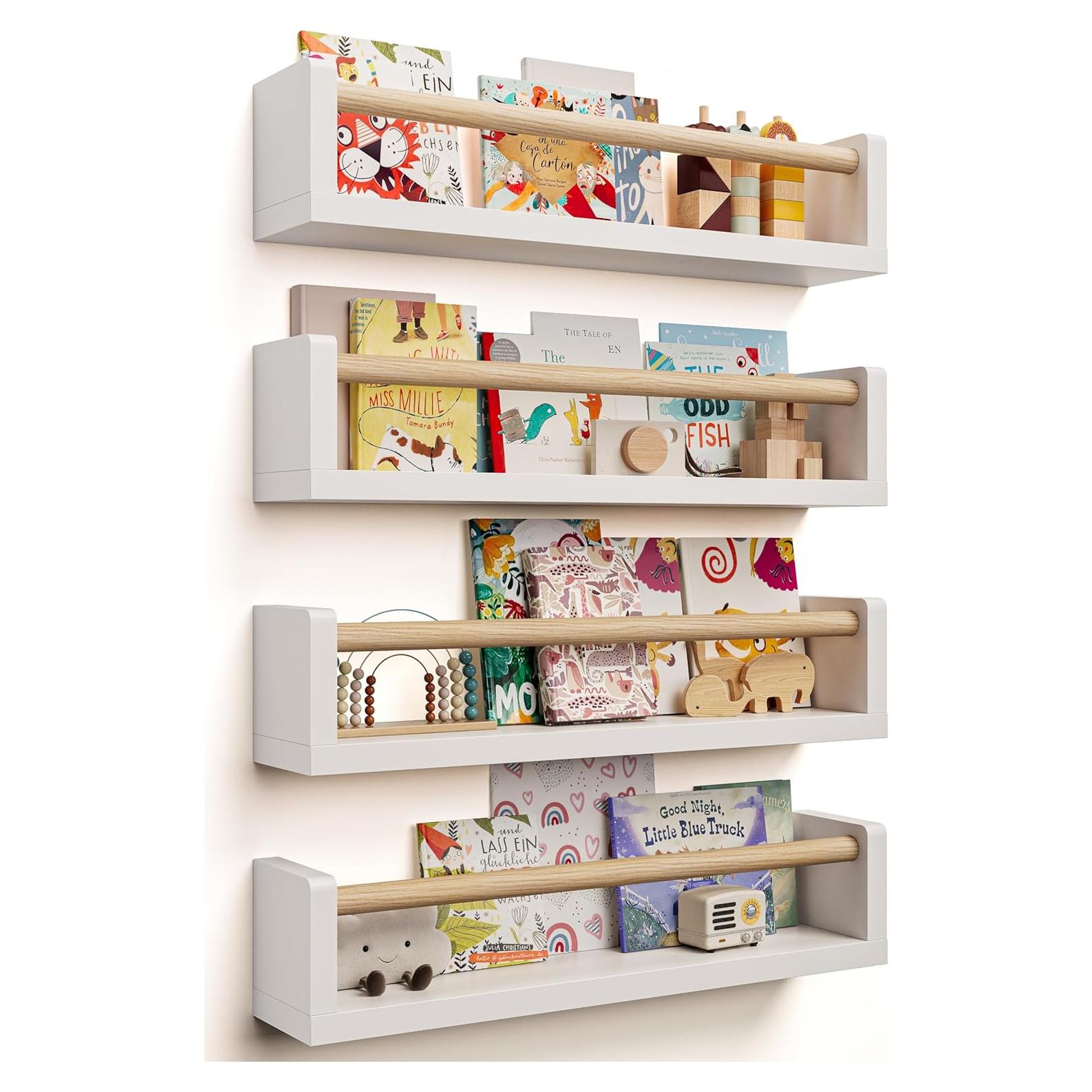 Estanterías de Libros de Pared Seocry NSYM - Paquete de 4