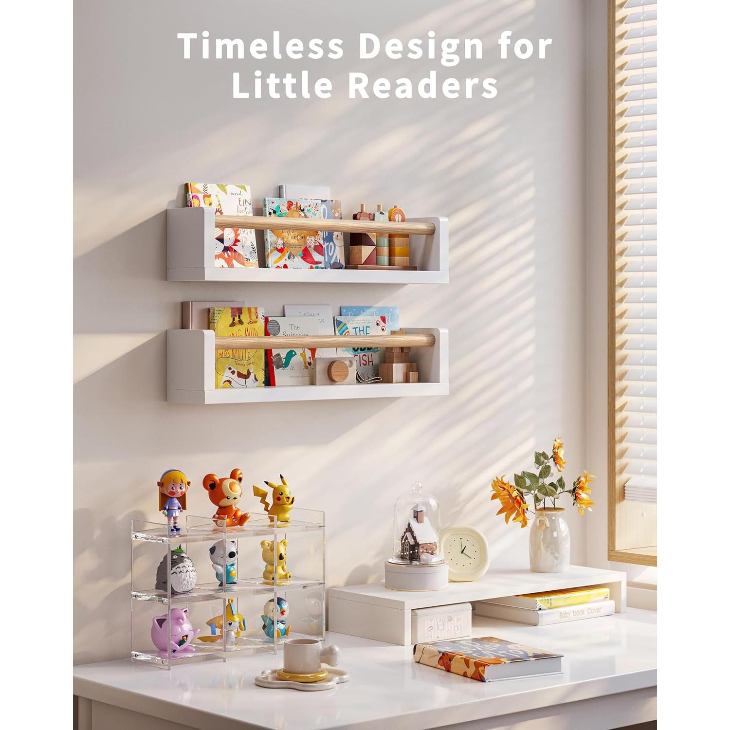 Estanterías de Libros de Pared Seocry NSYM - Paquete de 4