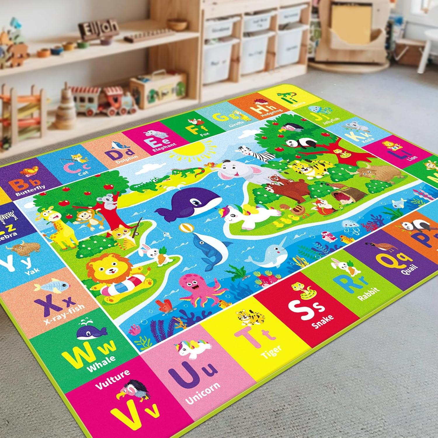 Alfombra de Juego Plegable AKASISRUG 200x150 cm Animales