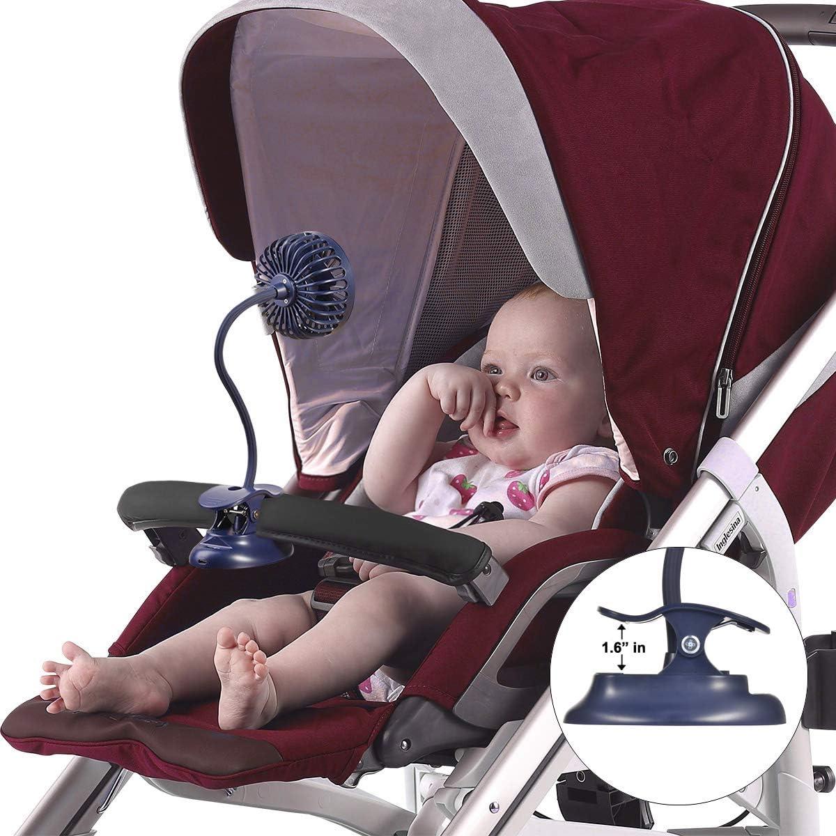 Ventilador de Clip USB Glovion GF502 Recargable 3 Velocidades