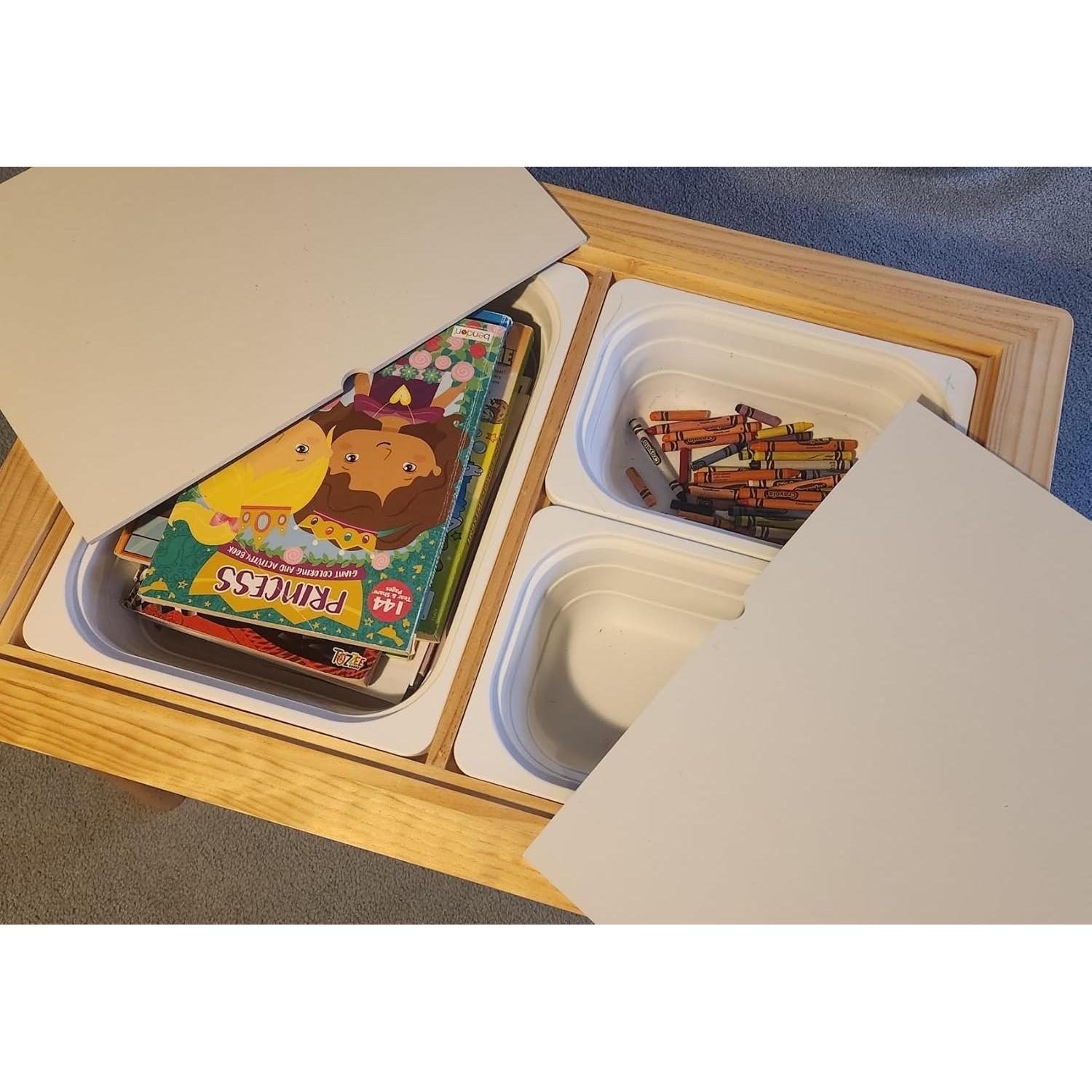 Mesa Sensorial Asweets para Niños 3 a 5 Años con 3 Contenedores