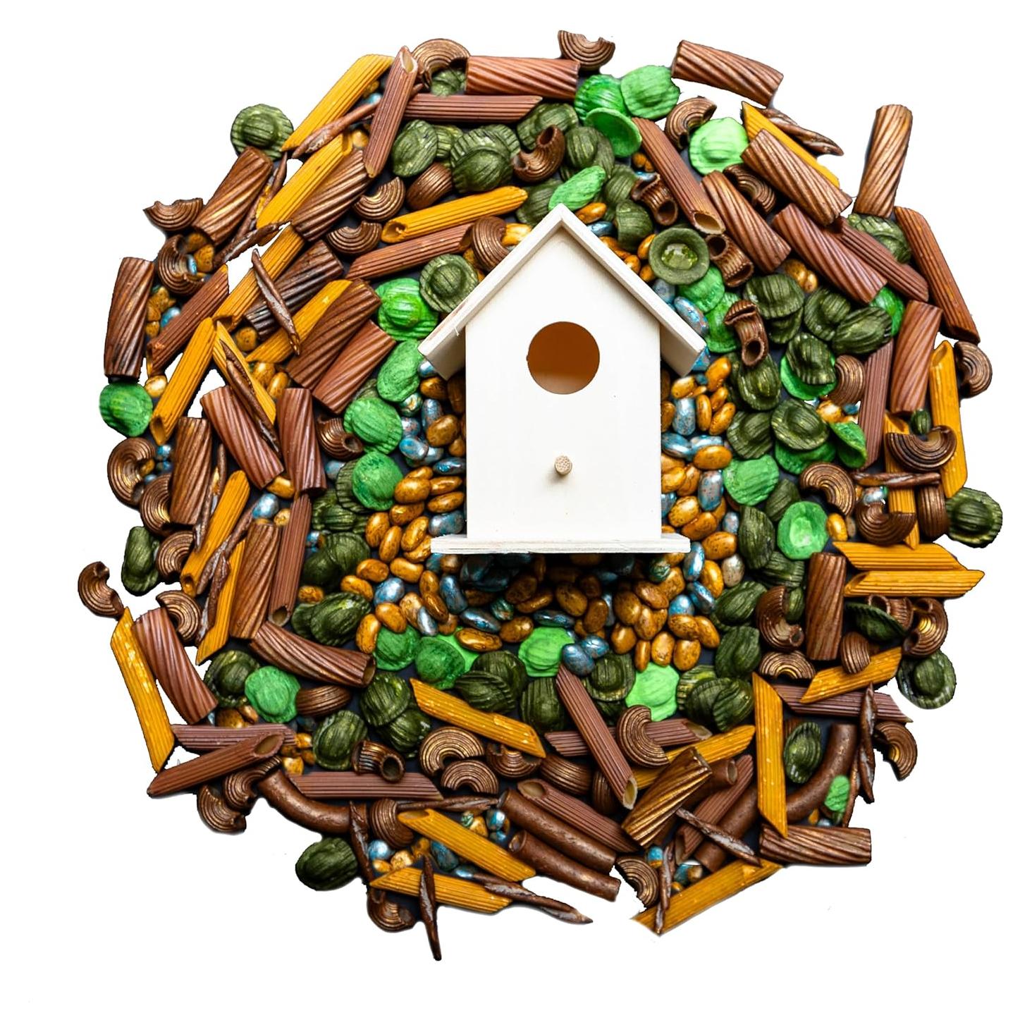 Relleno Sensorial de Nido de Aves - 4 Tazas - Juguete Educativo