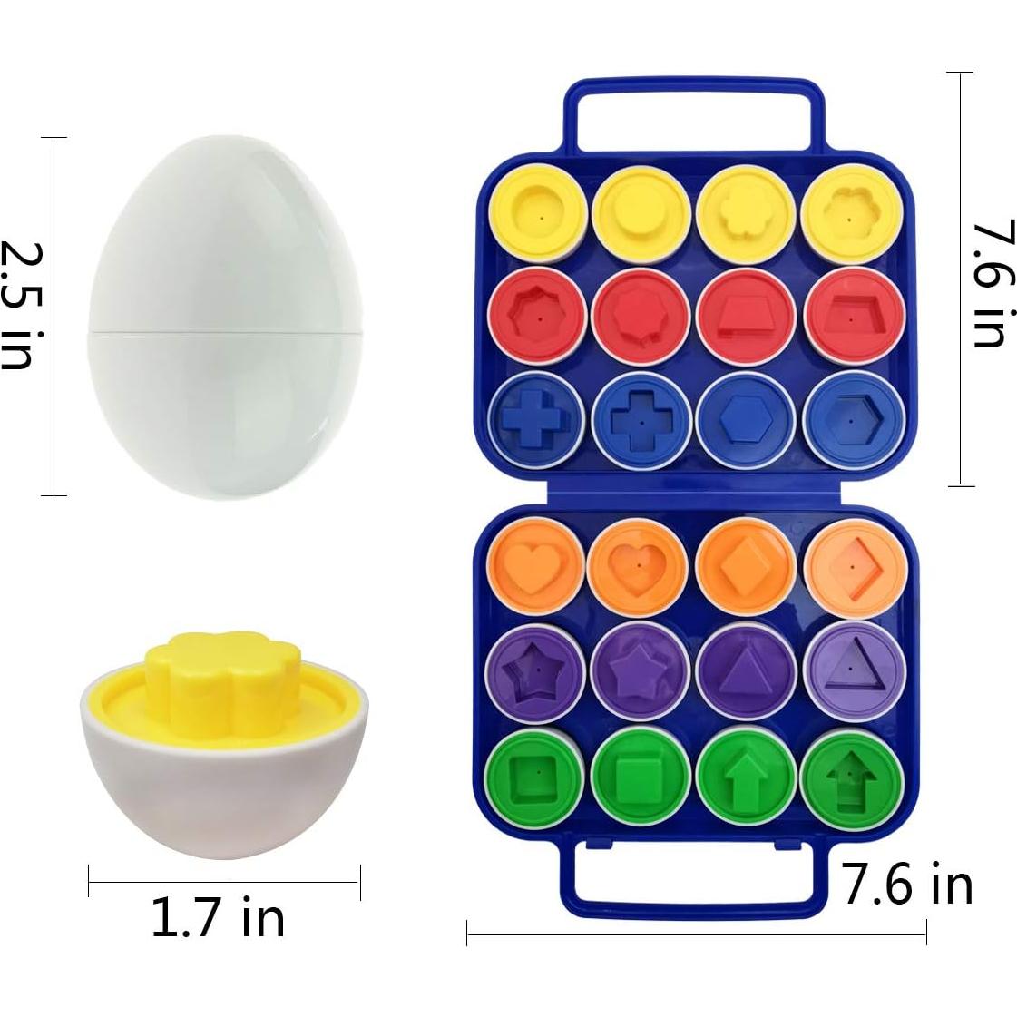 Set de Huevos de Clasificación Beakabao 12 Piezas Montessori