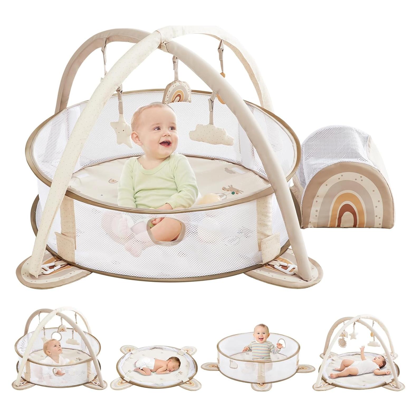 Gimnasio de Juego Beright 5 en 1 con Pelotas y Juguetes