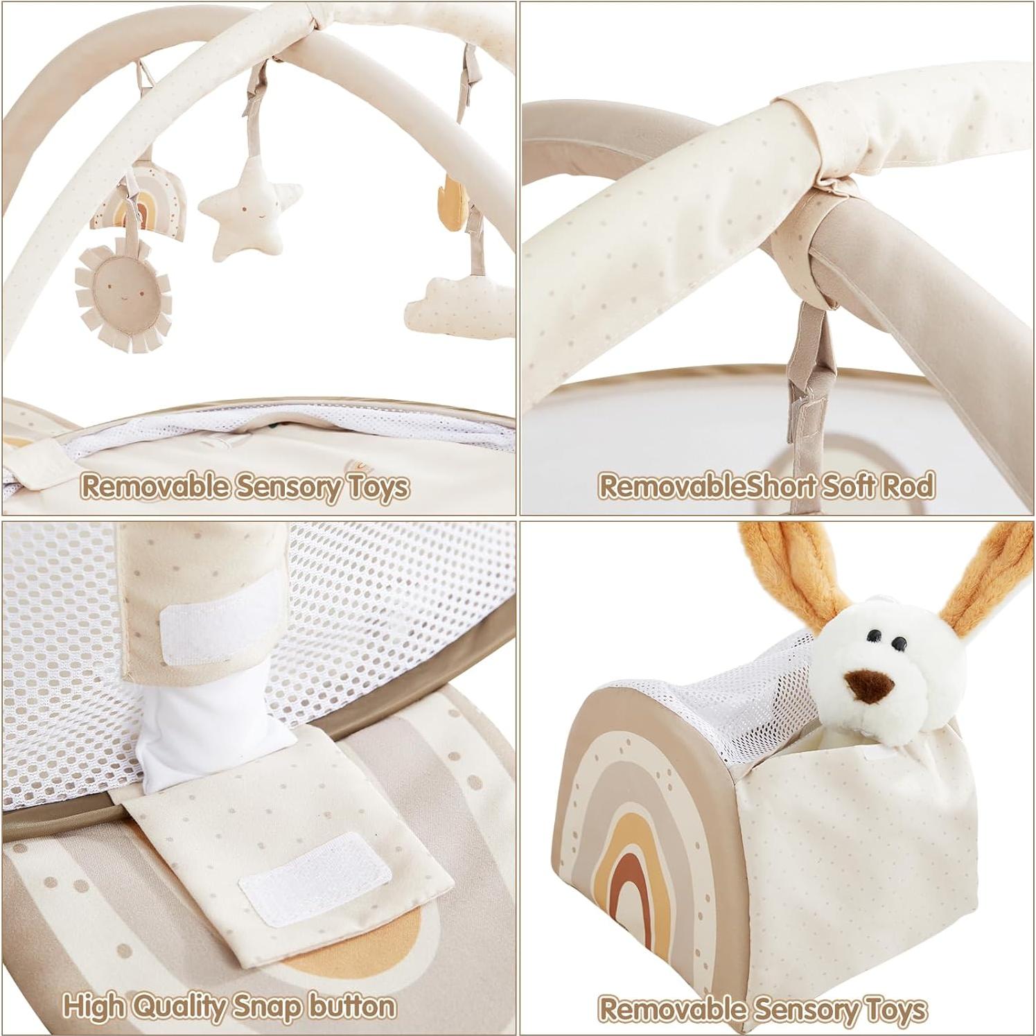 Gimnasio de Juego Beright 5 en 1 con Pelotas y Juguetes