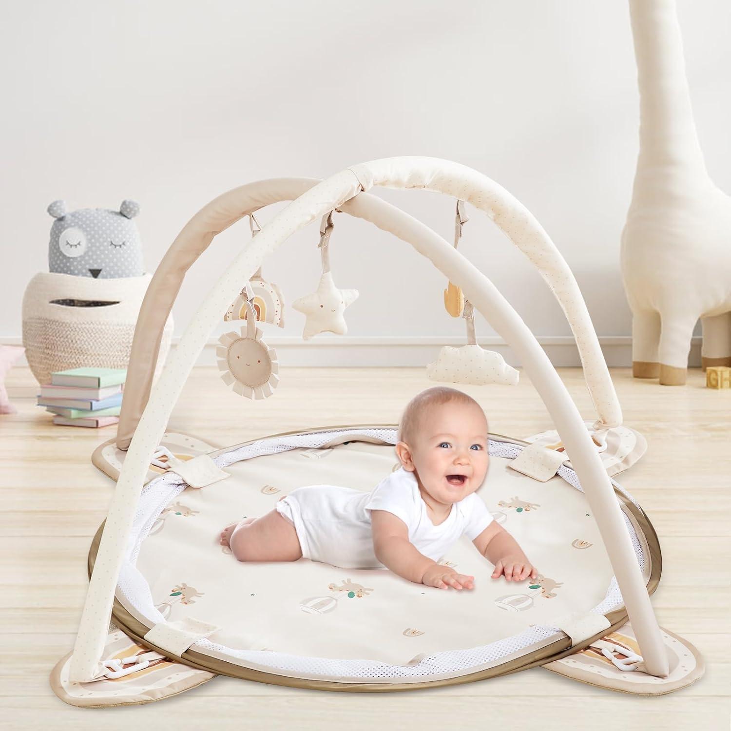 Gimnasio de Juego Beright 5 en 1 con Pelotas y Juguetes