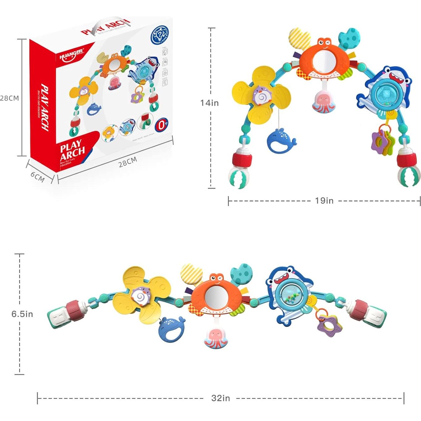 Arco de Juego para Bebés Eners Azul - Juguete Interactivo 35.56x48.26cm