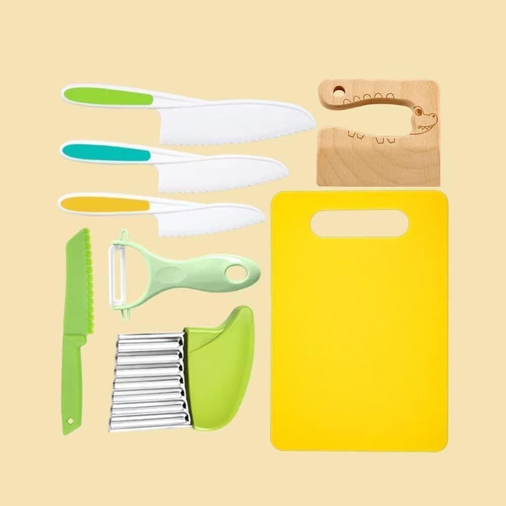 Conjunto de cuchillos de cocina para niños Leking 8 piezas