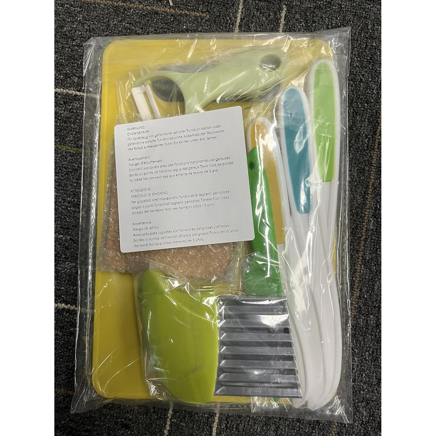 Conjunto de cuchillos de cocina para niños Leking 8 piezas