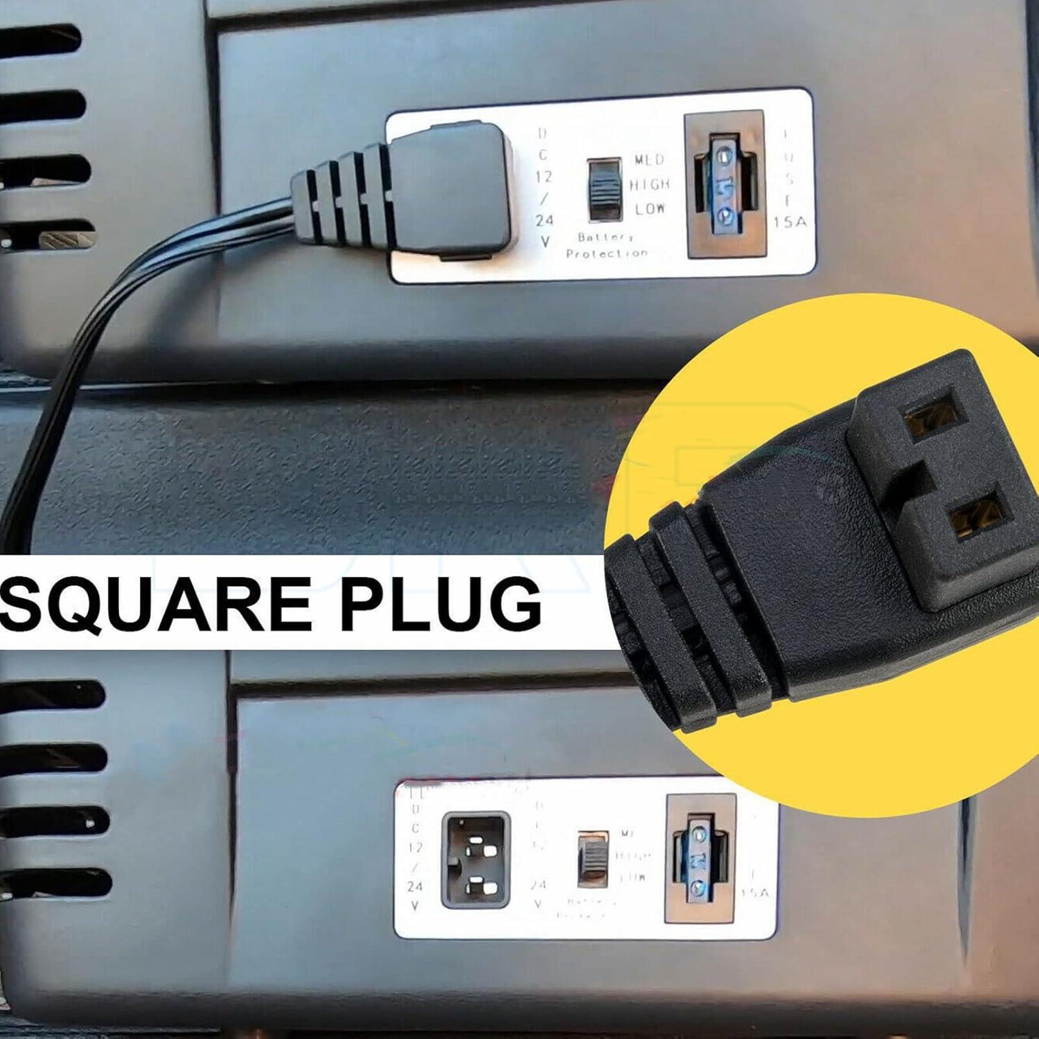 Cable de Poder 12V DC DRRI para Refrigeradores Portátiles 1.5M