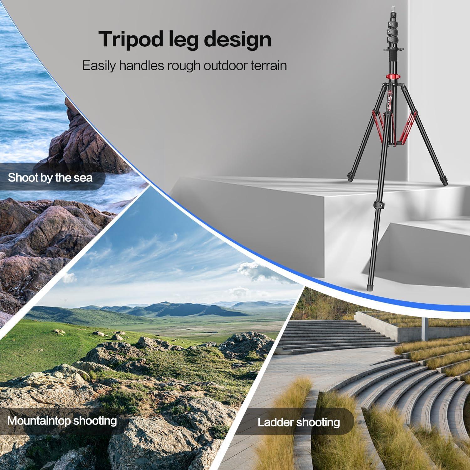 Soporte de Luz FreeSea Aluminio 270cm Carga 8kg Trípode