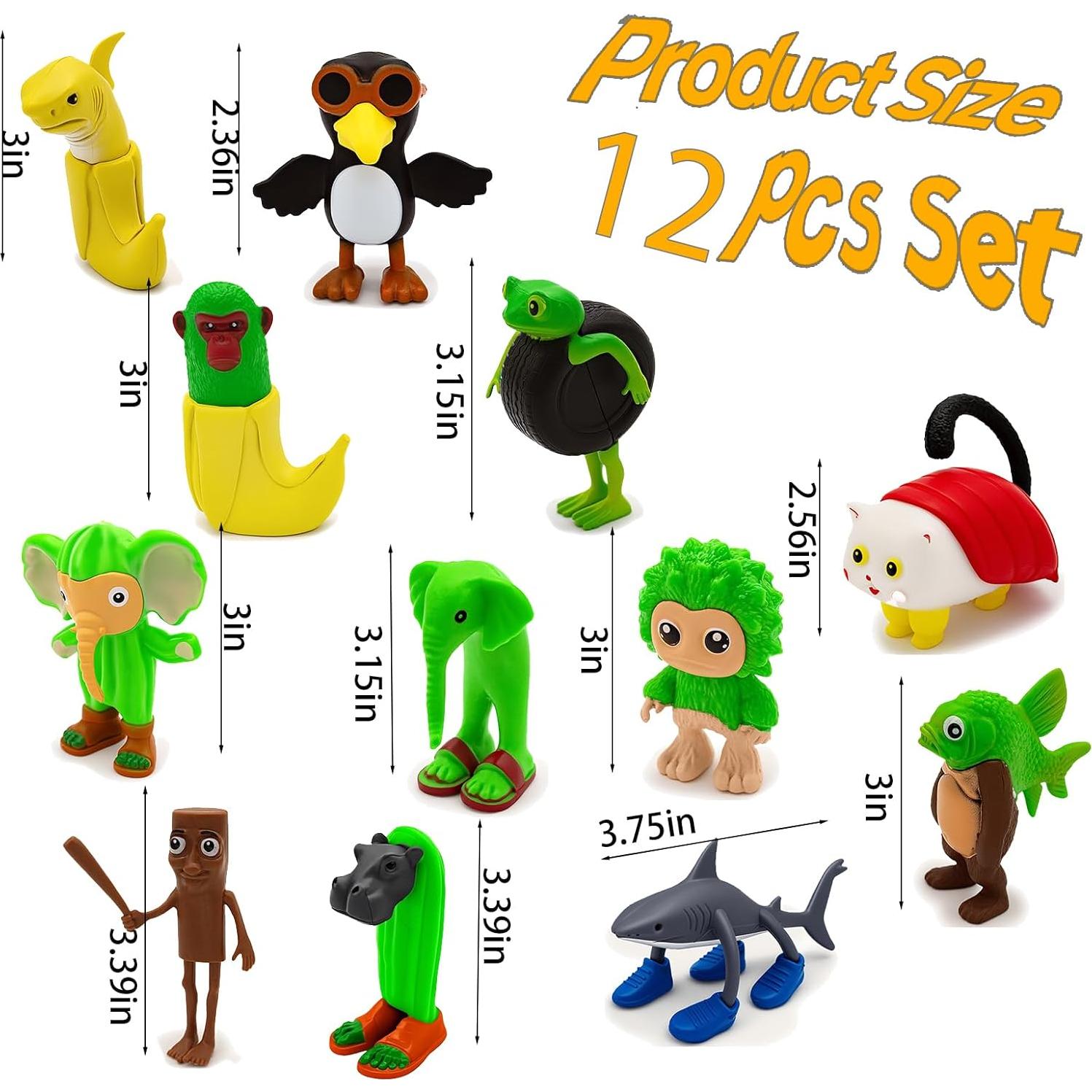 12 Figuras de Acción Brainrot Italiana Coleccionables TJLMCORP