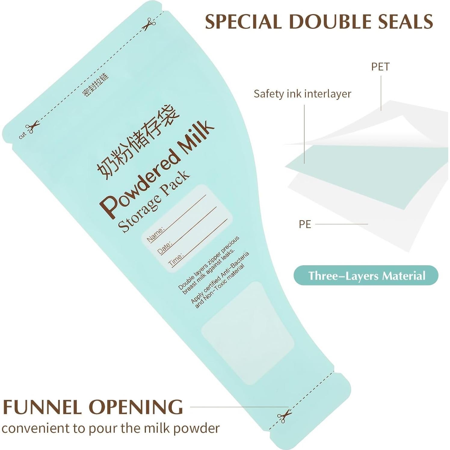 Bolsa de Leche Desechable Kisangel 30pcs Almacenamiento Bebés