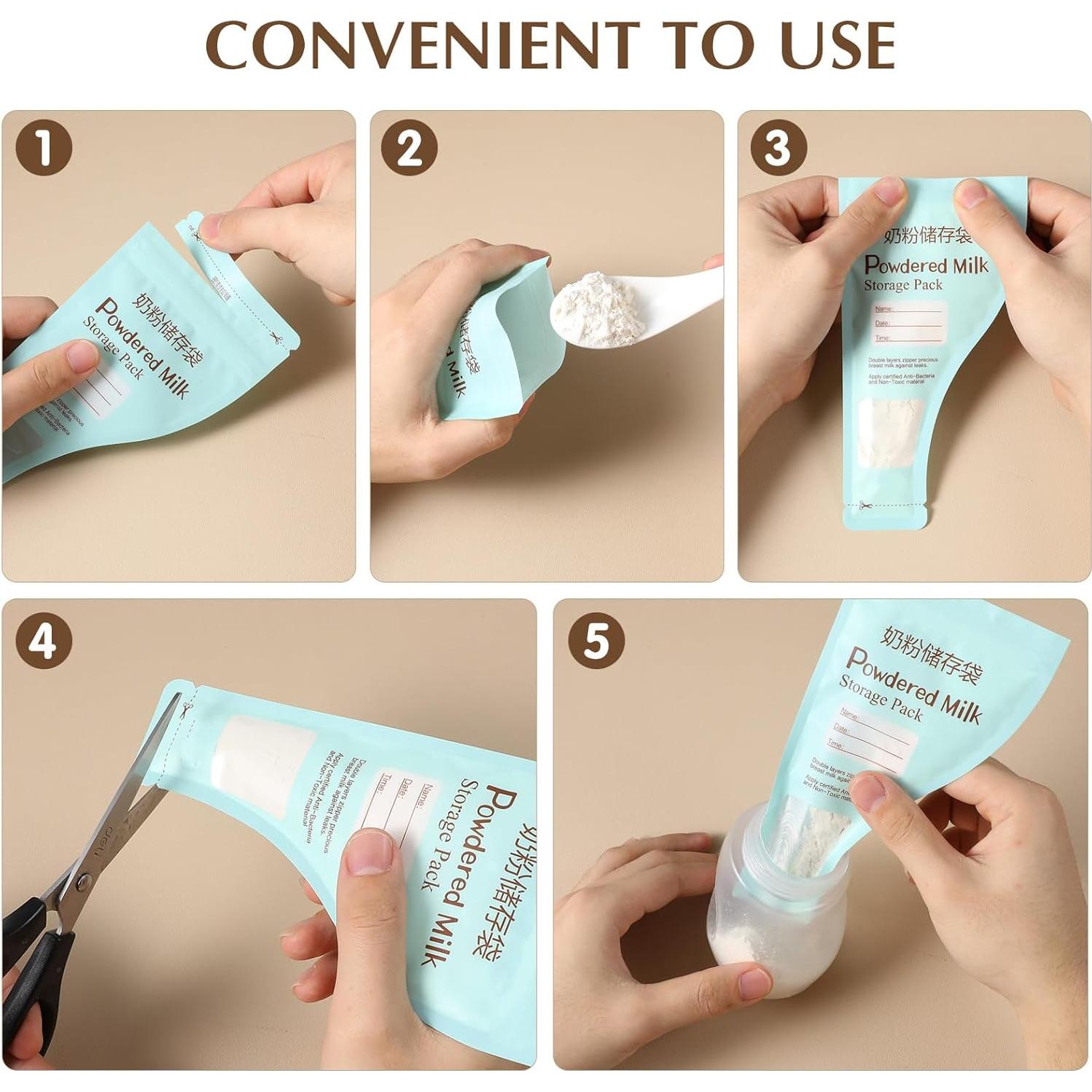 Bolsa de Leche Desechable Kisangel 30pcs Almacenamiento Bebés