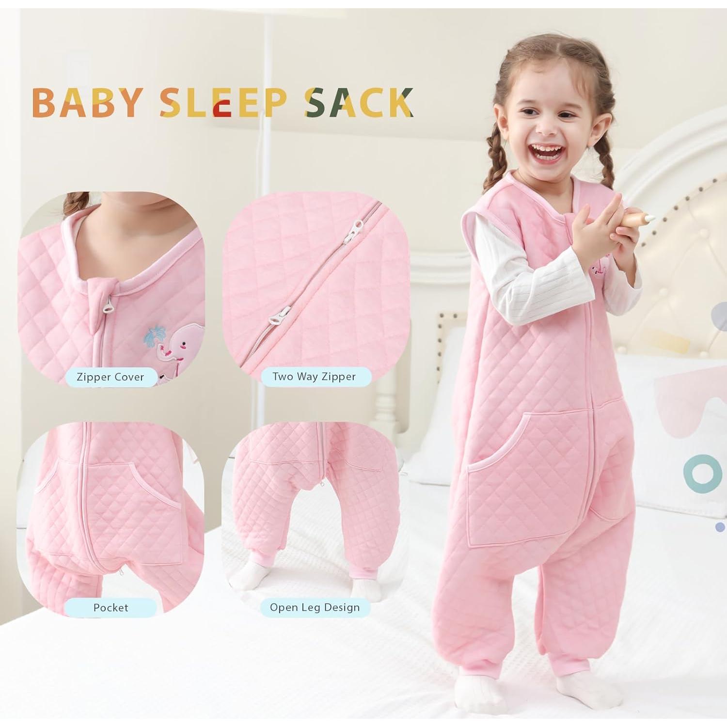 Saco de Sueño HOMEAL para Niños 1.0 TOG Rosa 2-3T